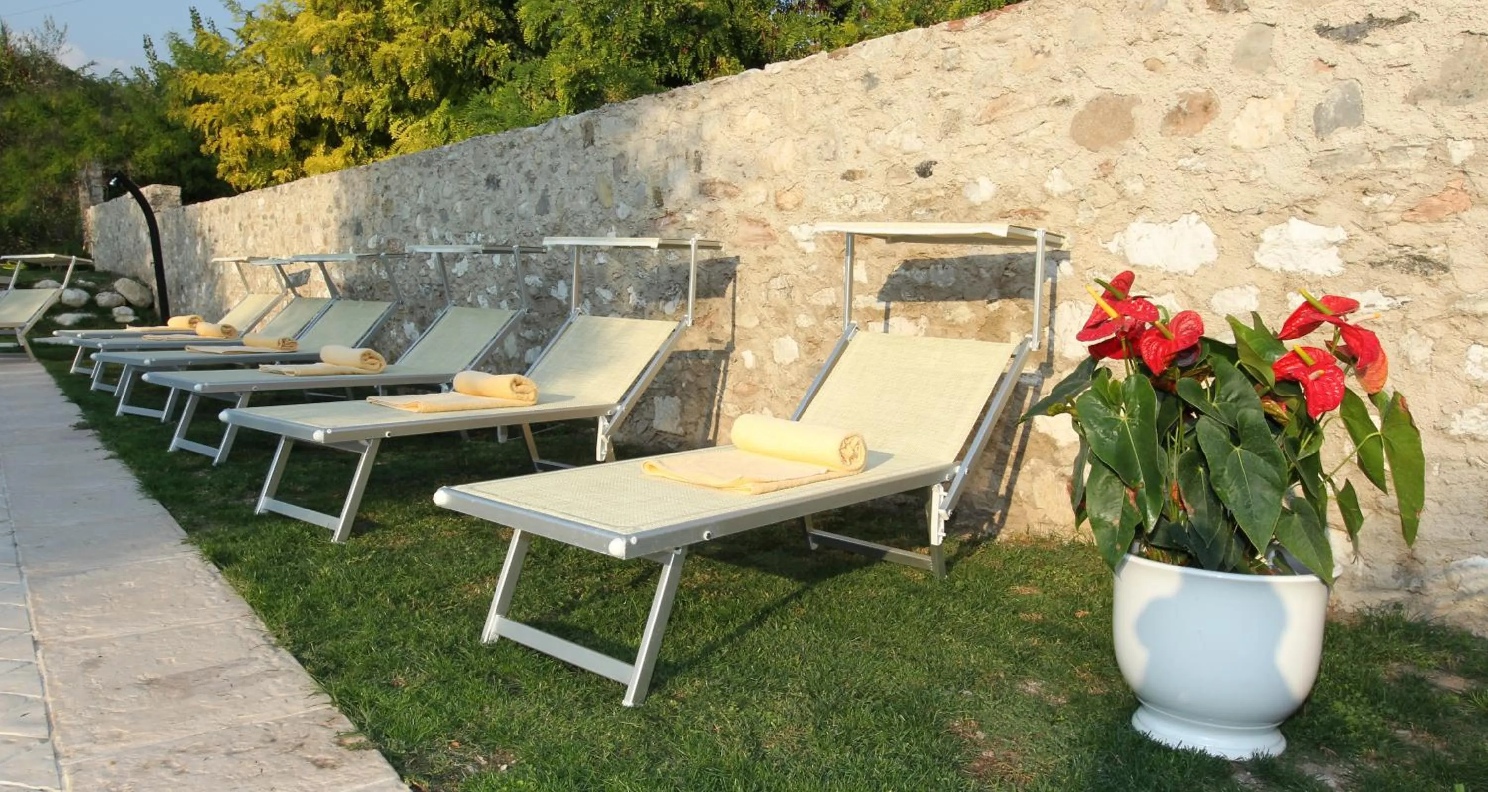 Garden in Borgo degli Ulivi Residence di Olympic Garda Lake