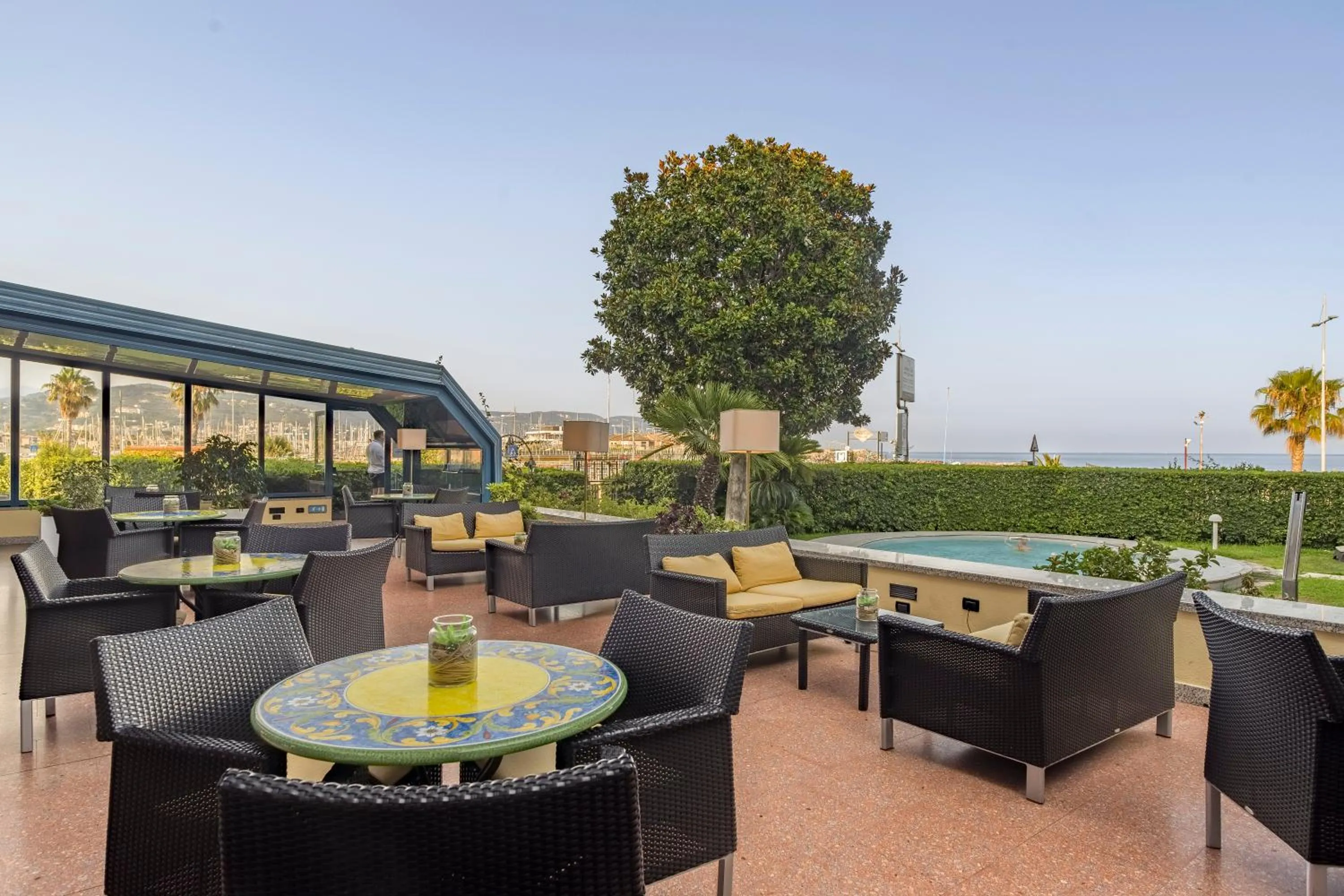 Patio in Hotel Garden Lido