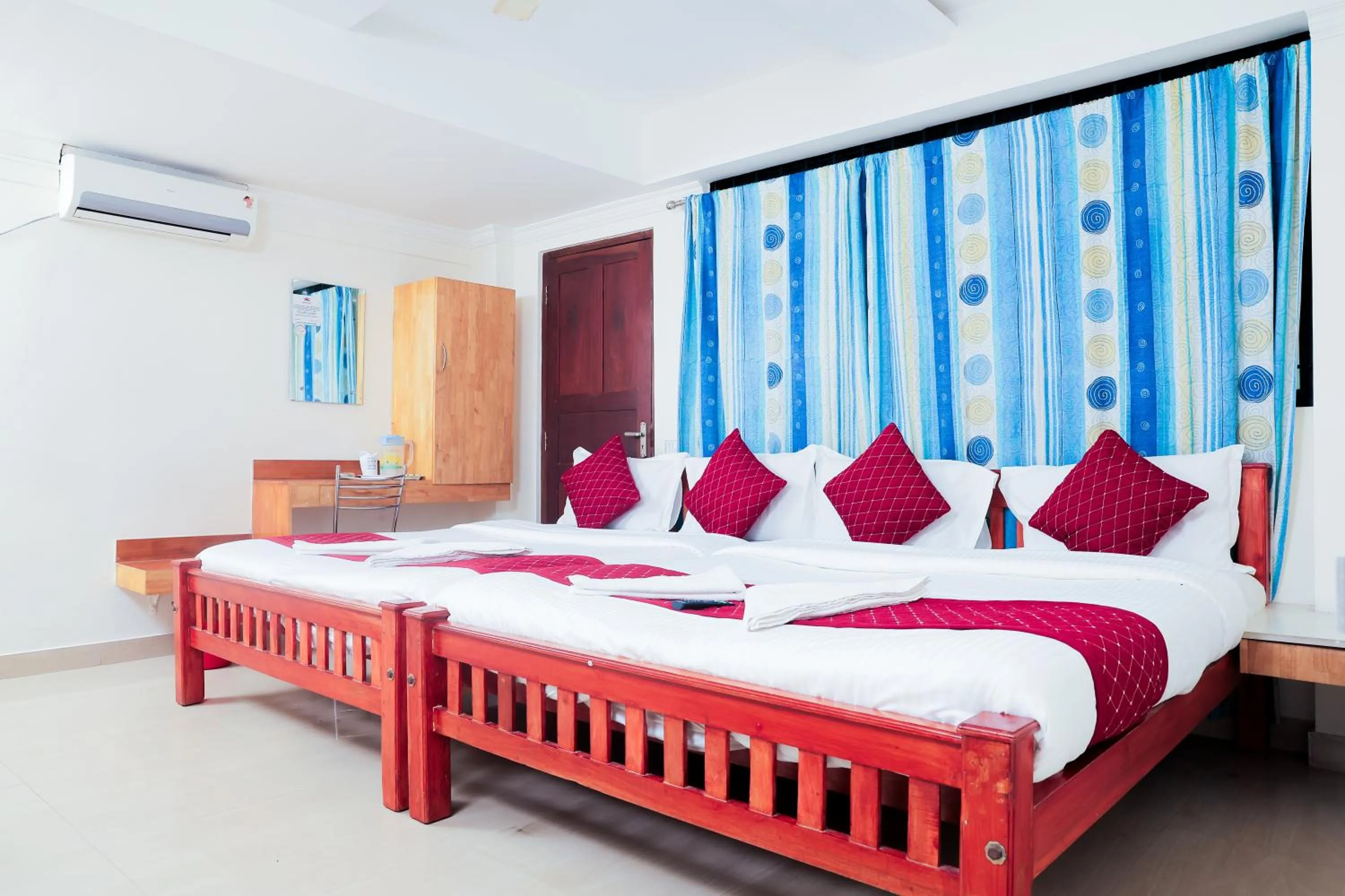 Photo of the whole room, Bed in A V Residency