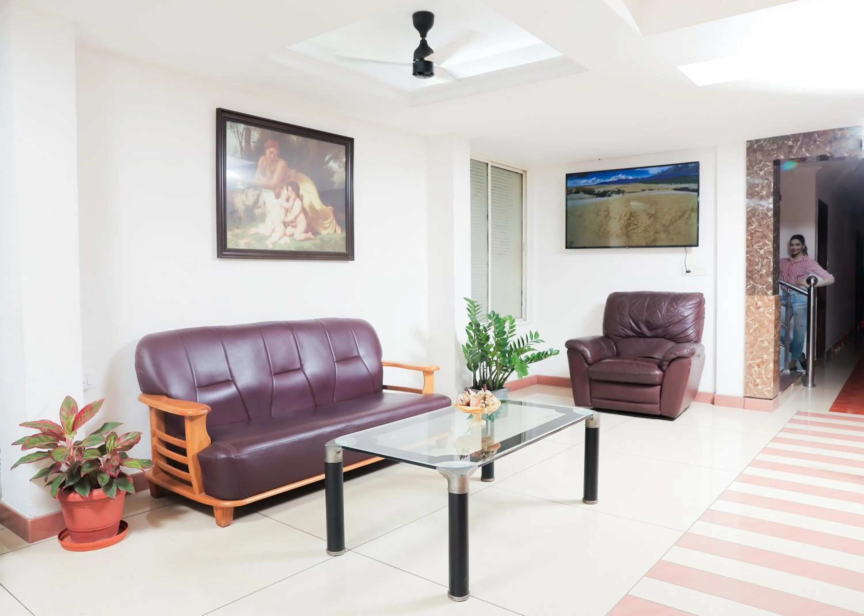 Seating area in A V Residency