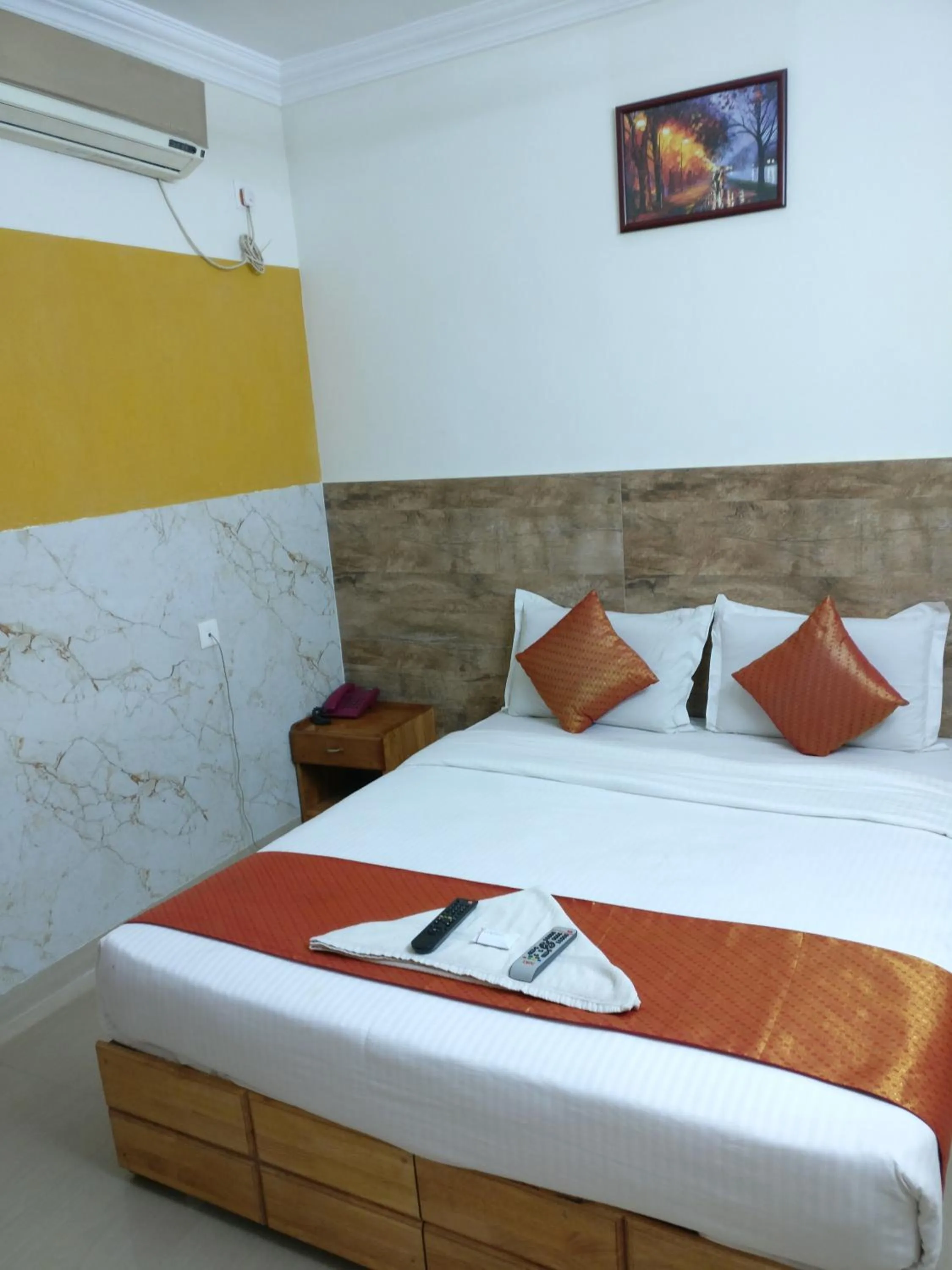 Bedroom, Bed in A V Residency