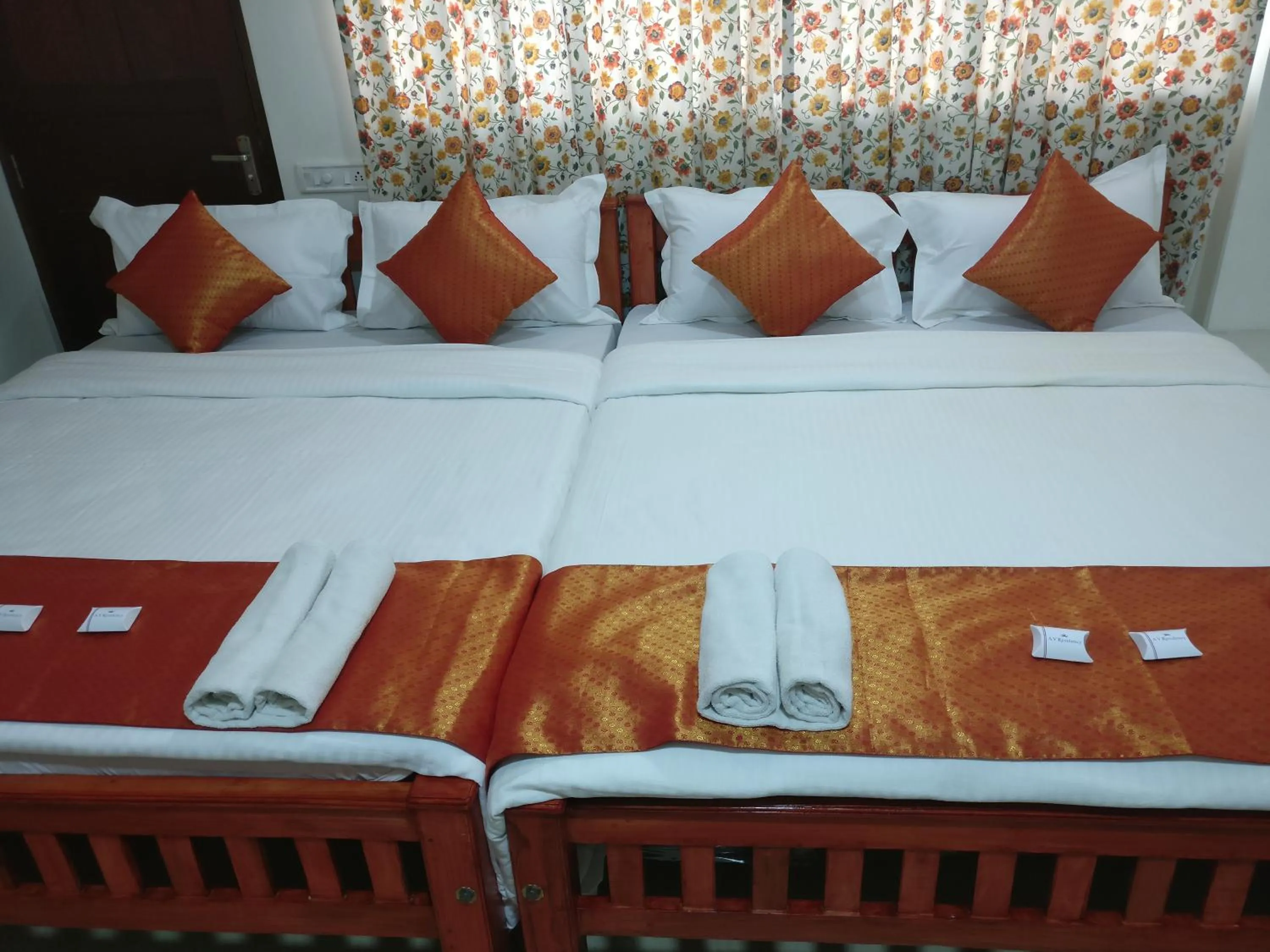 Bed in A V Residency