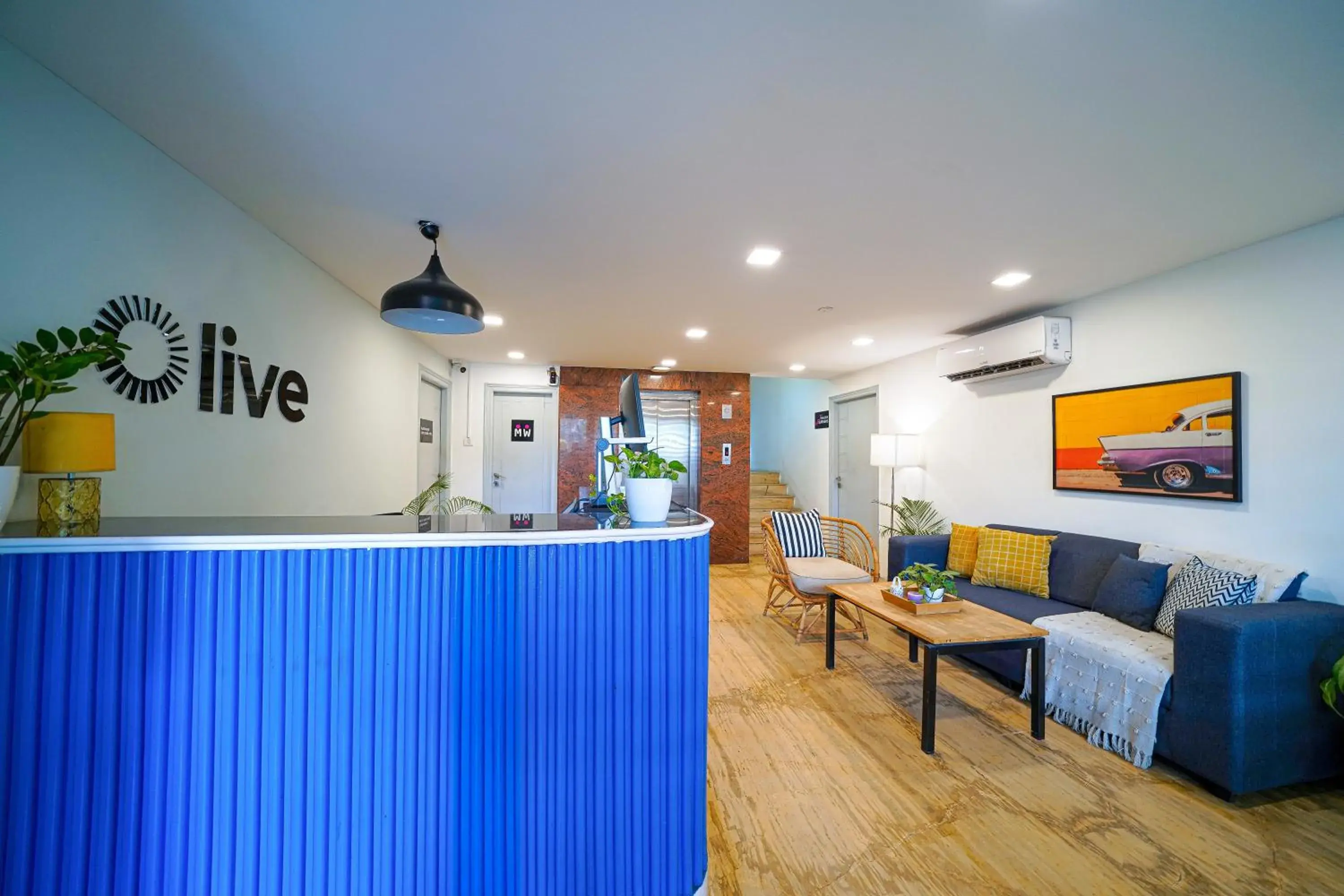 Lobby or reception in Olive Zip Koramangala 100Ft Road by Embassy Group Lobby or reception in Olive Zip Koramangala 100Ft Road by Embassy Group