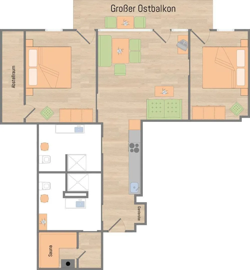 Floor plan in Das Bäckergut am Haldensee