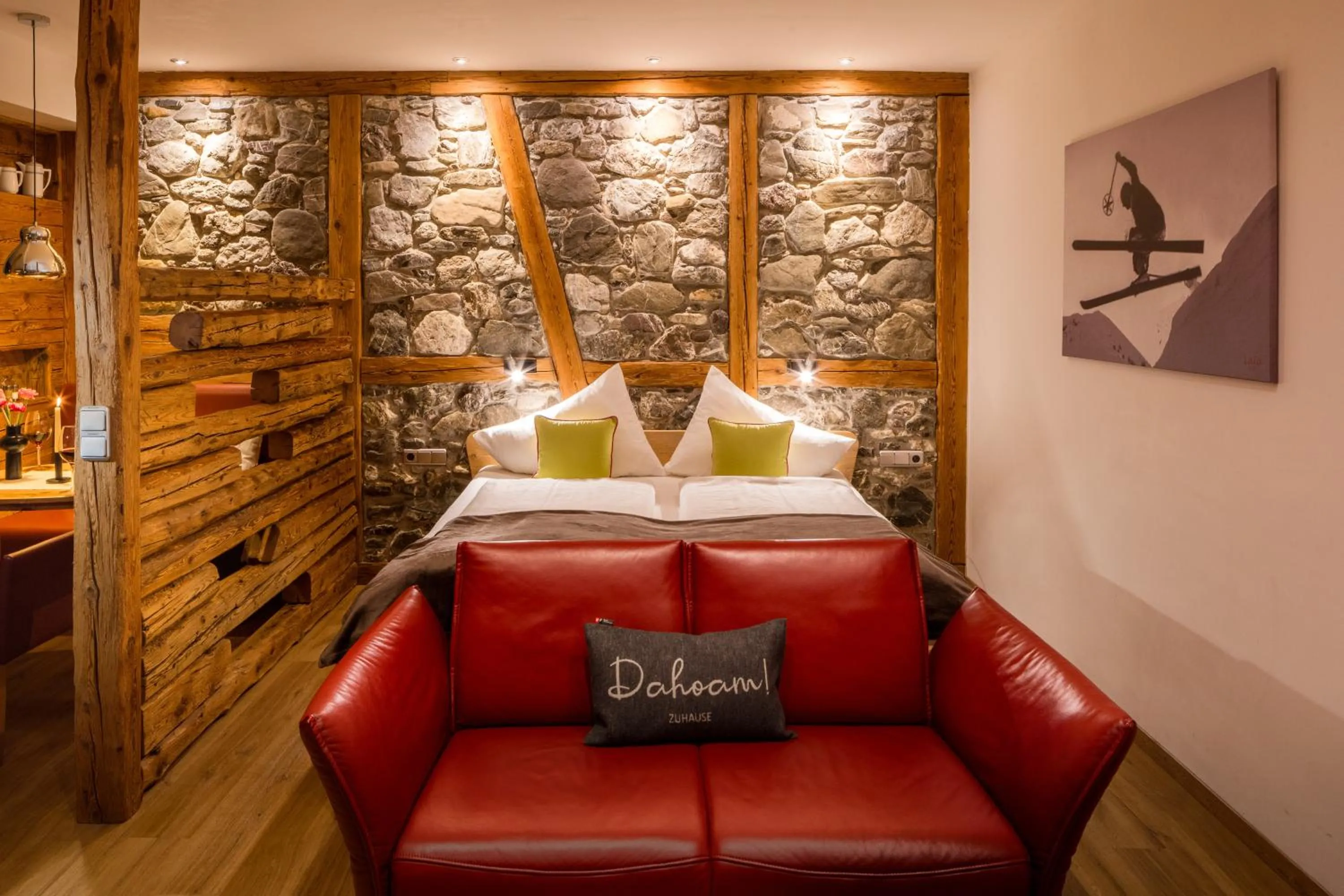 Bed in Das Bäckergut am Haldensee