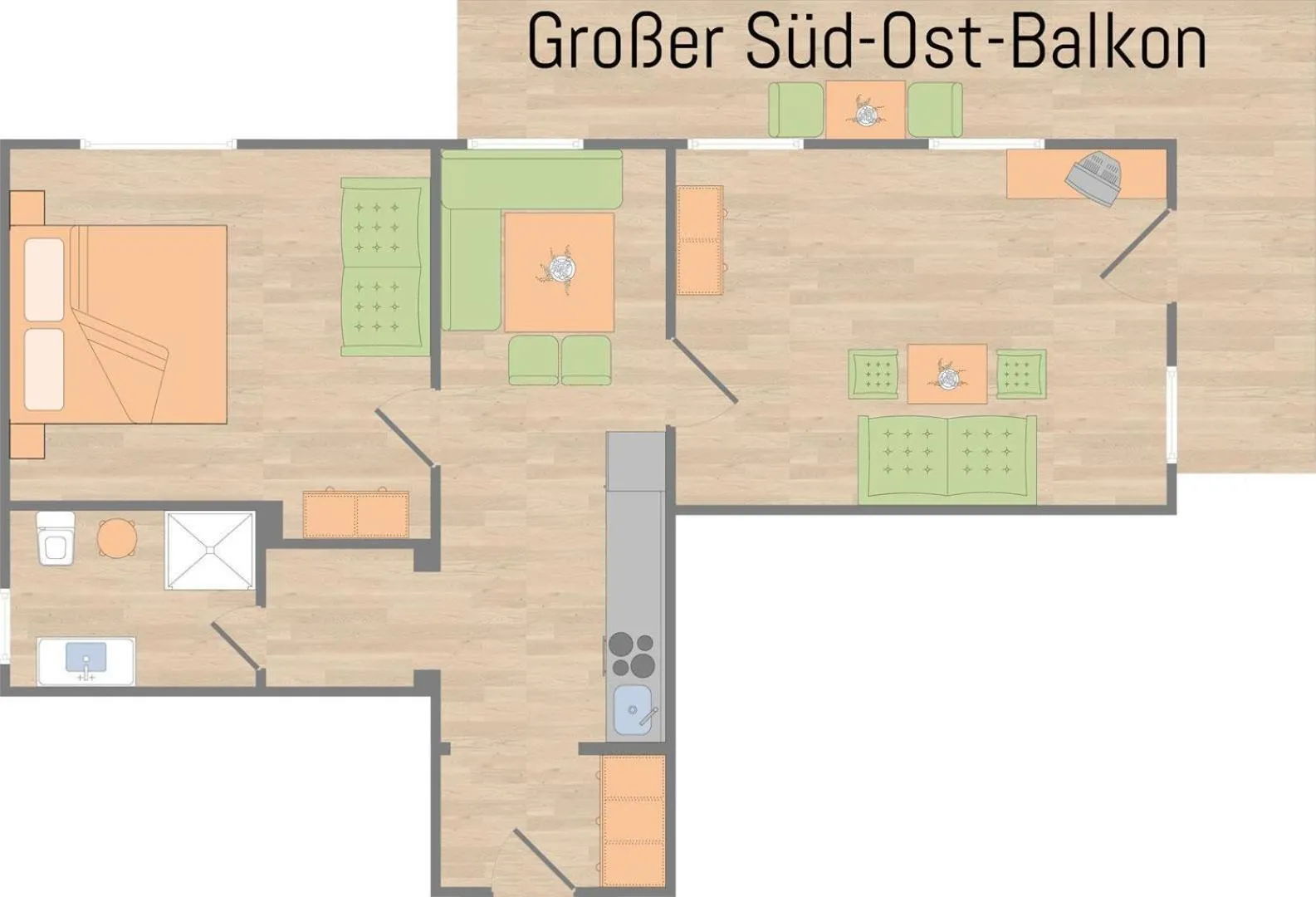 Floor plan in Das Bäckergut am Haldensee