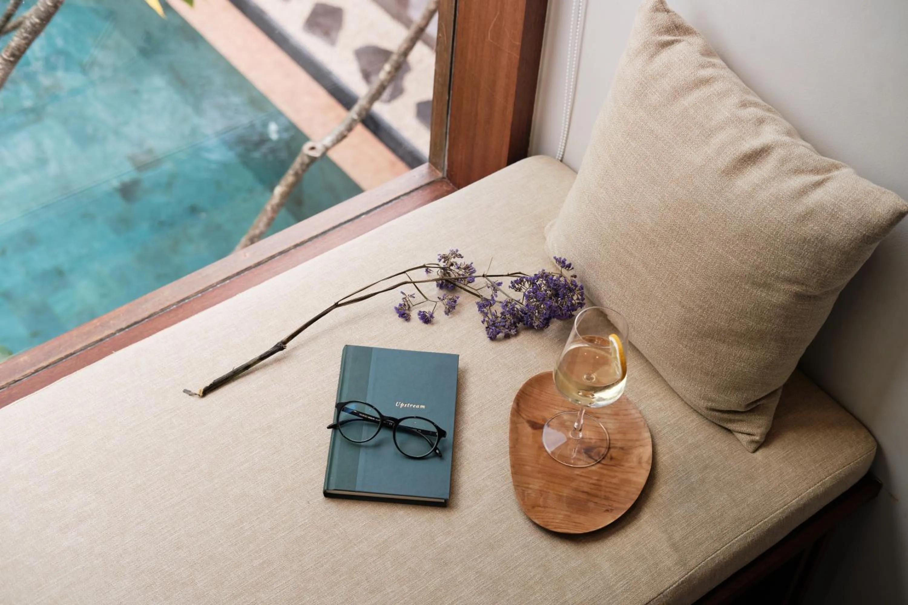 Pool view in Munno Villa