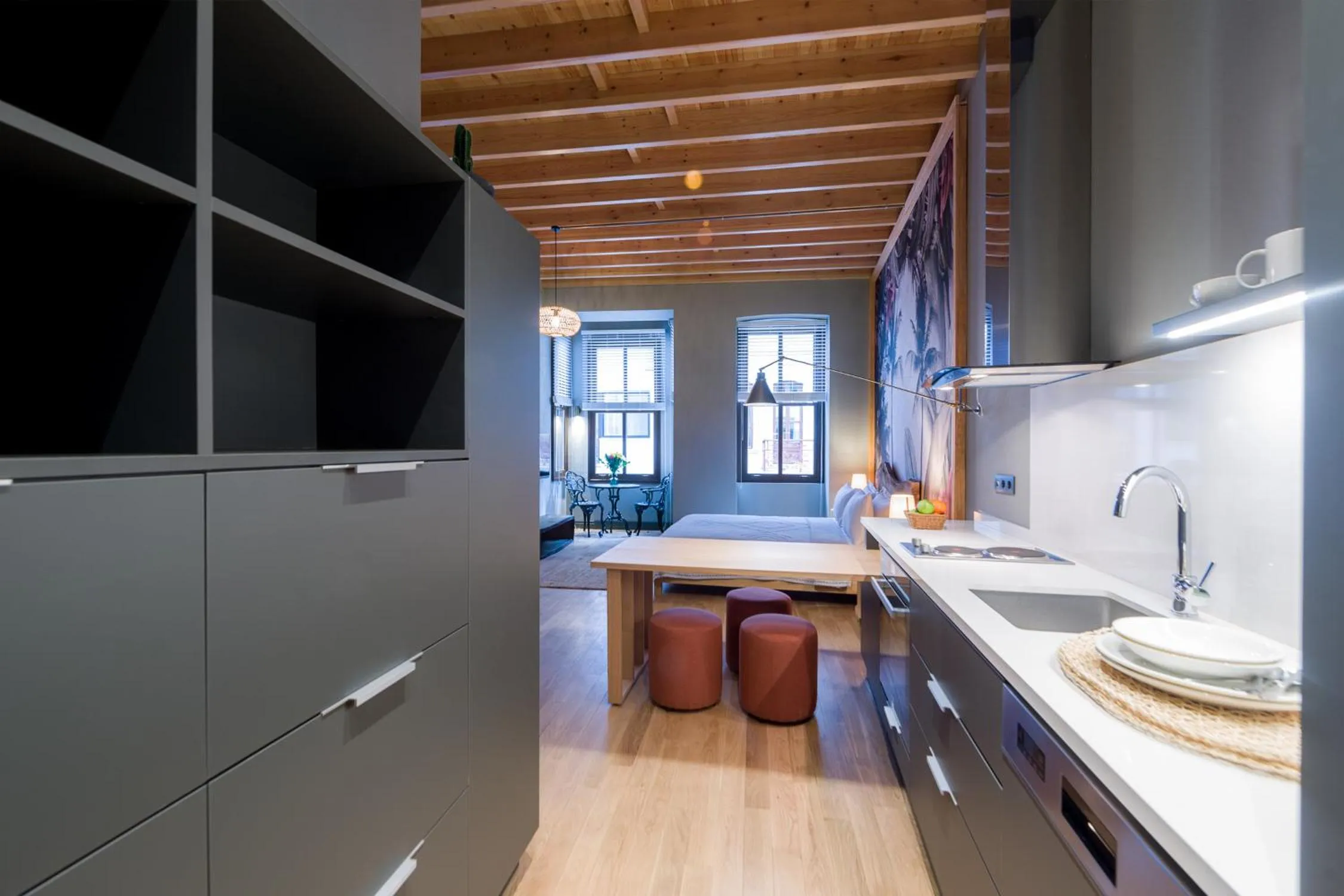 Kitchen or kitchenette in Art Pera Suites