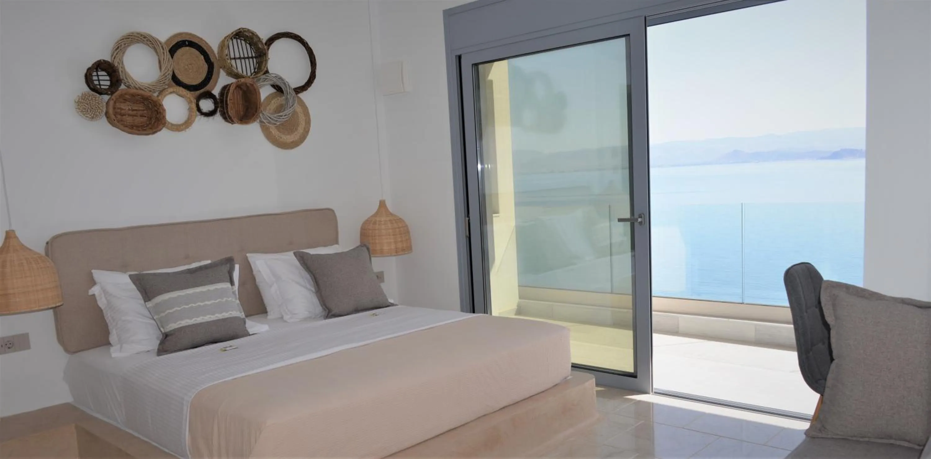 Balcony/Terrace, Bed in Anavalos