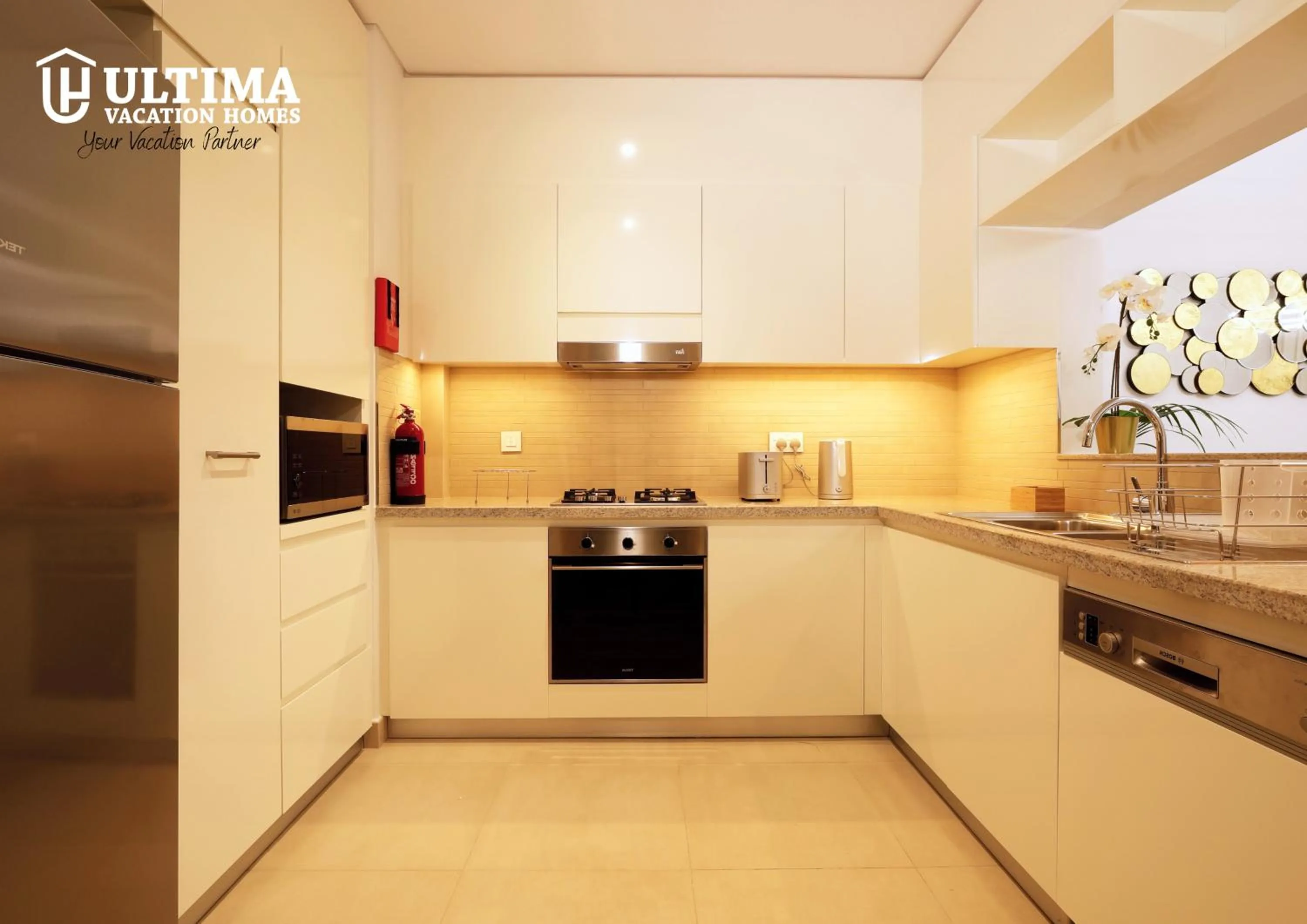 Kitchen or kitchenette in Elegant Apartment with Direct access to Dubai Mall
