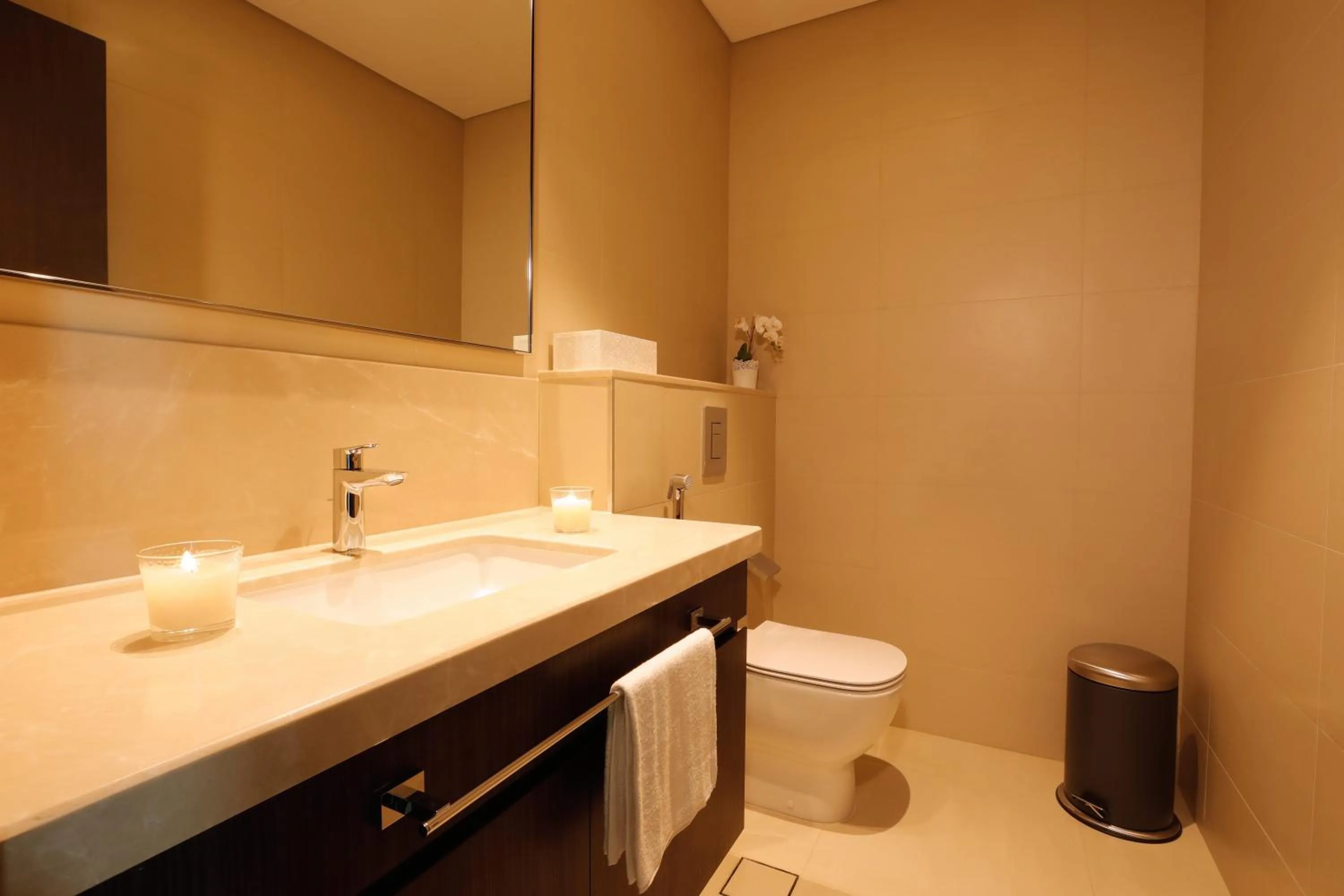 Toilet in Elegant Apartment with Direct access to Dubai Mall