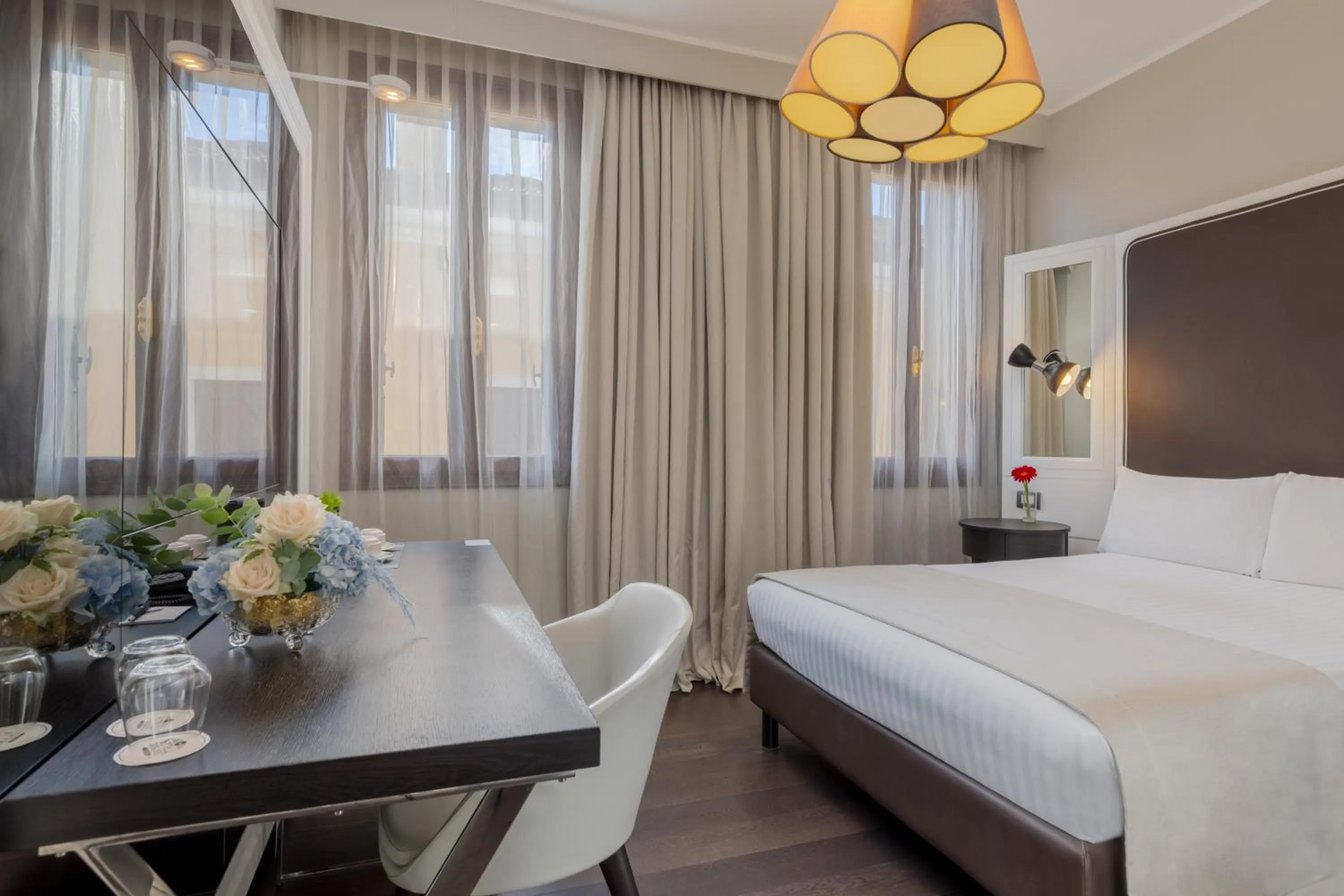 Bed in Hotel Grande Italia