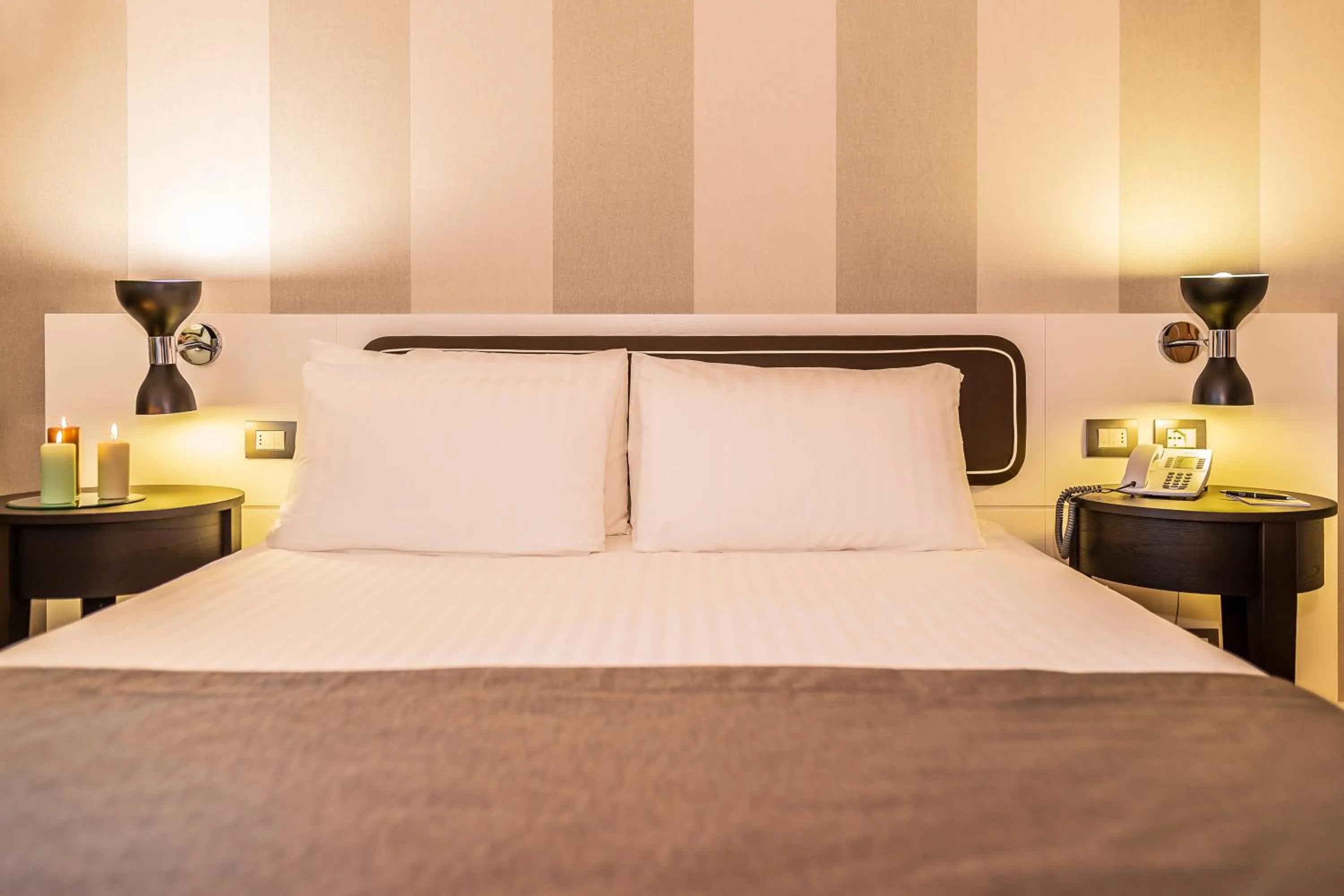 Bed in Hotel Grande Italia