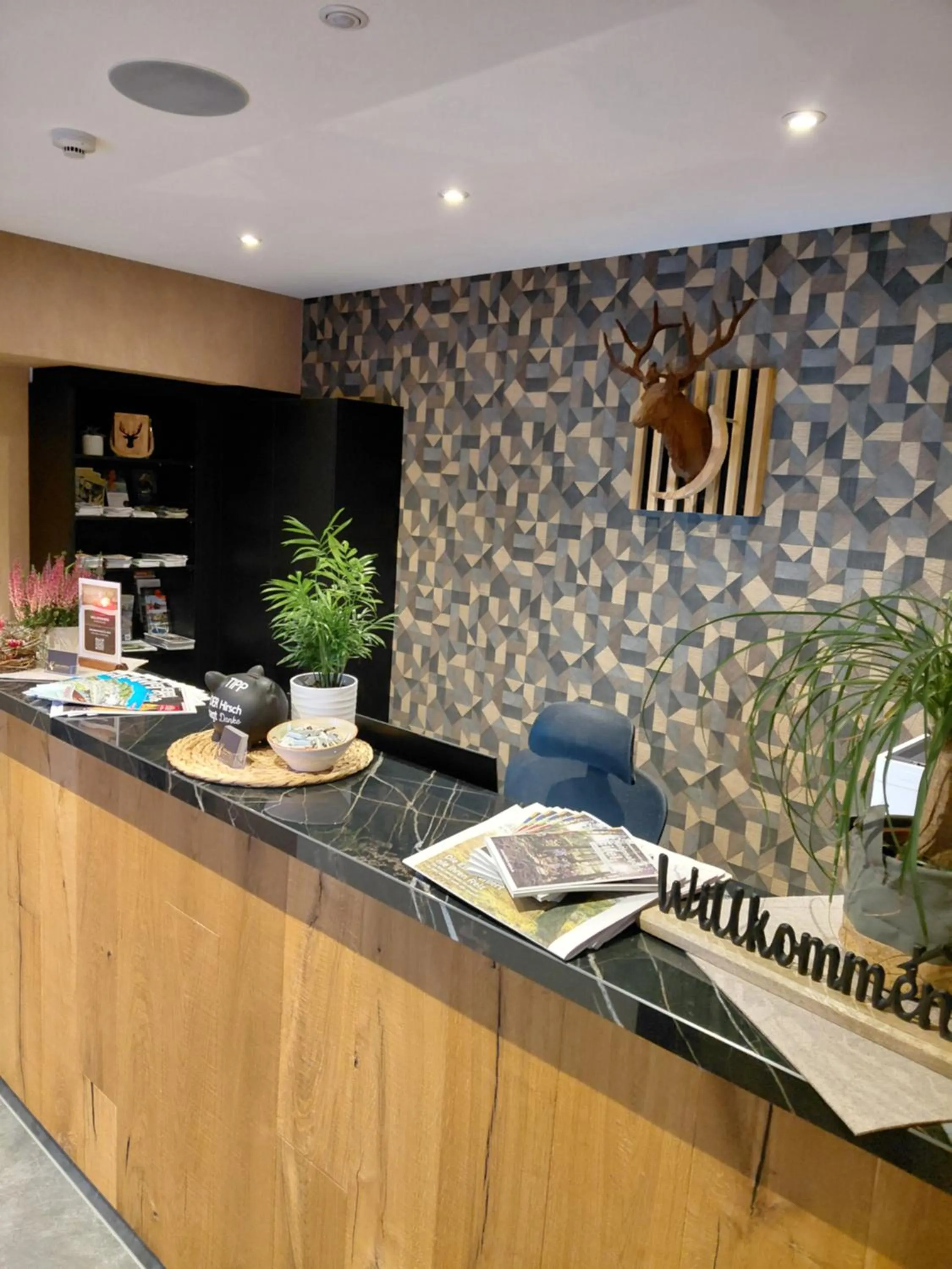 Lobby or reception in DER Hirsch Hotel