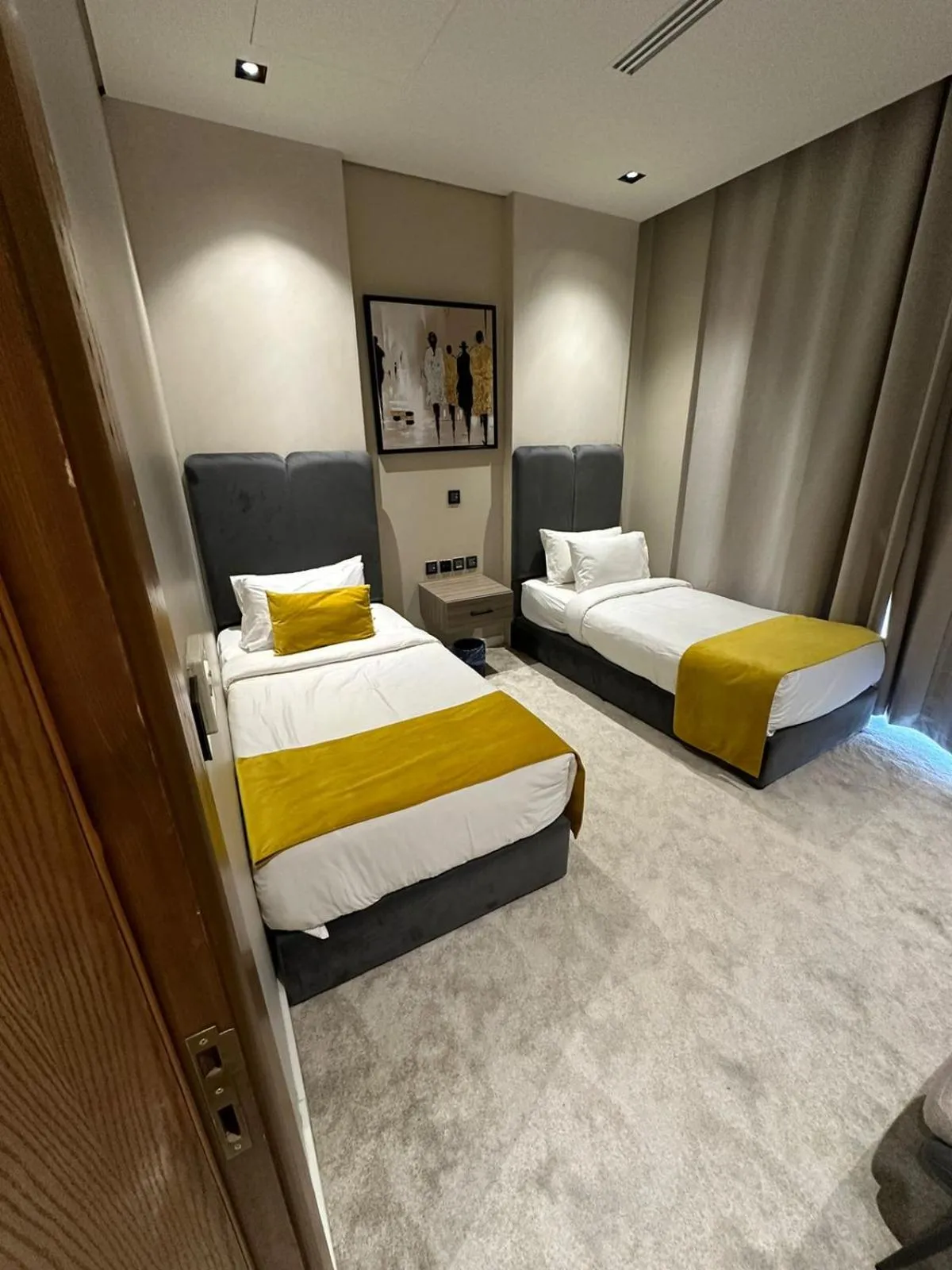 Bed in Voyage Residence فوياج ريسيدنس للشقق المخدومة