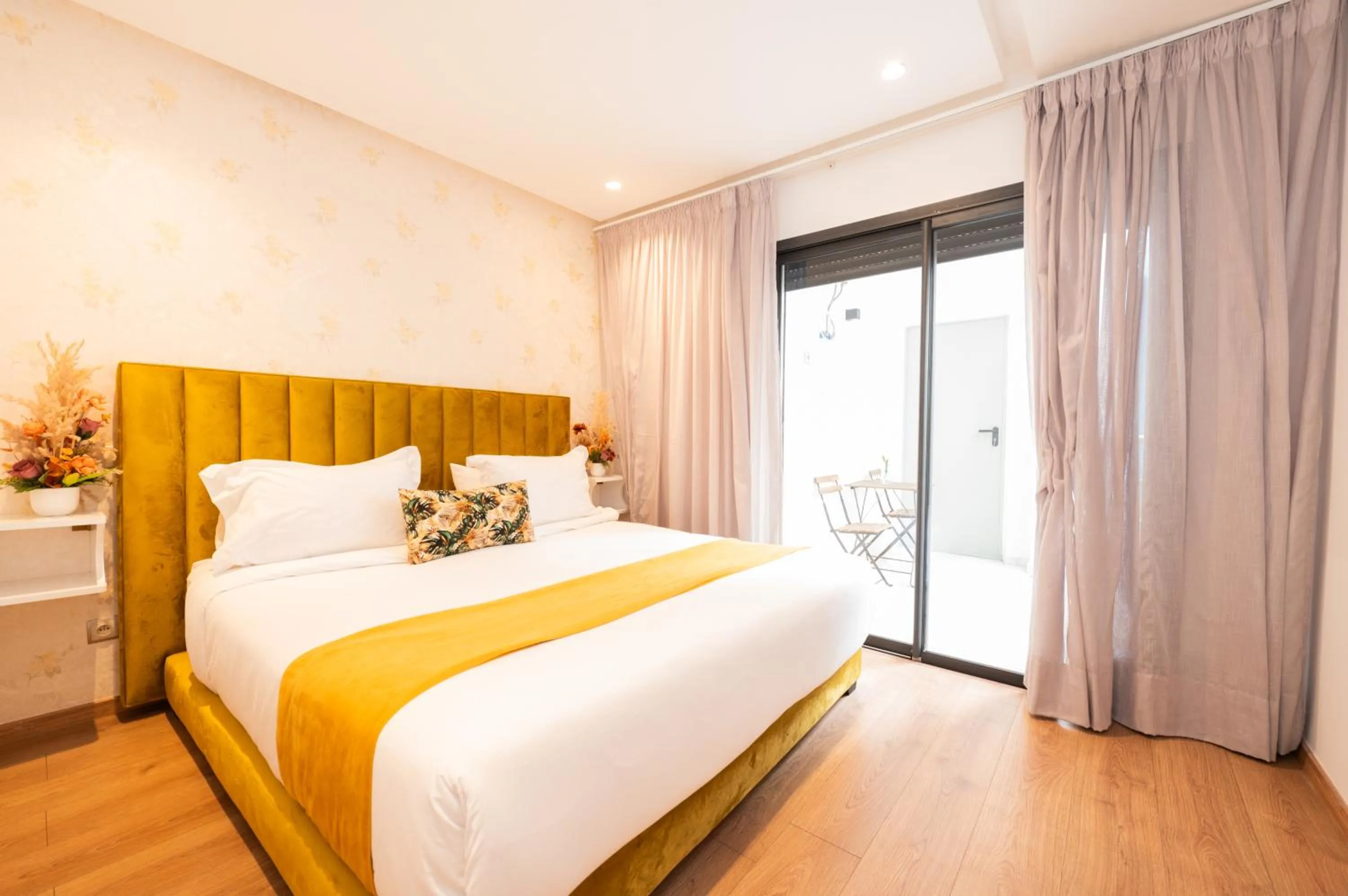 Bed in Family Aparthotel