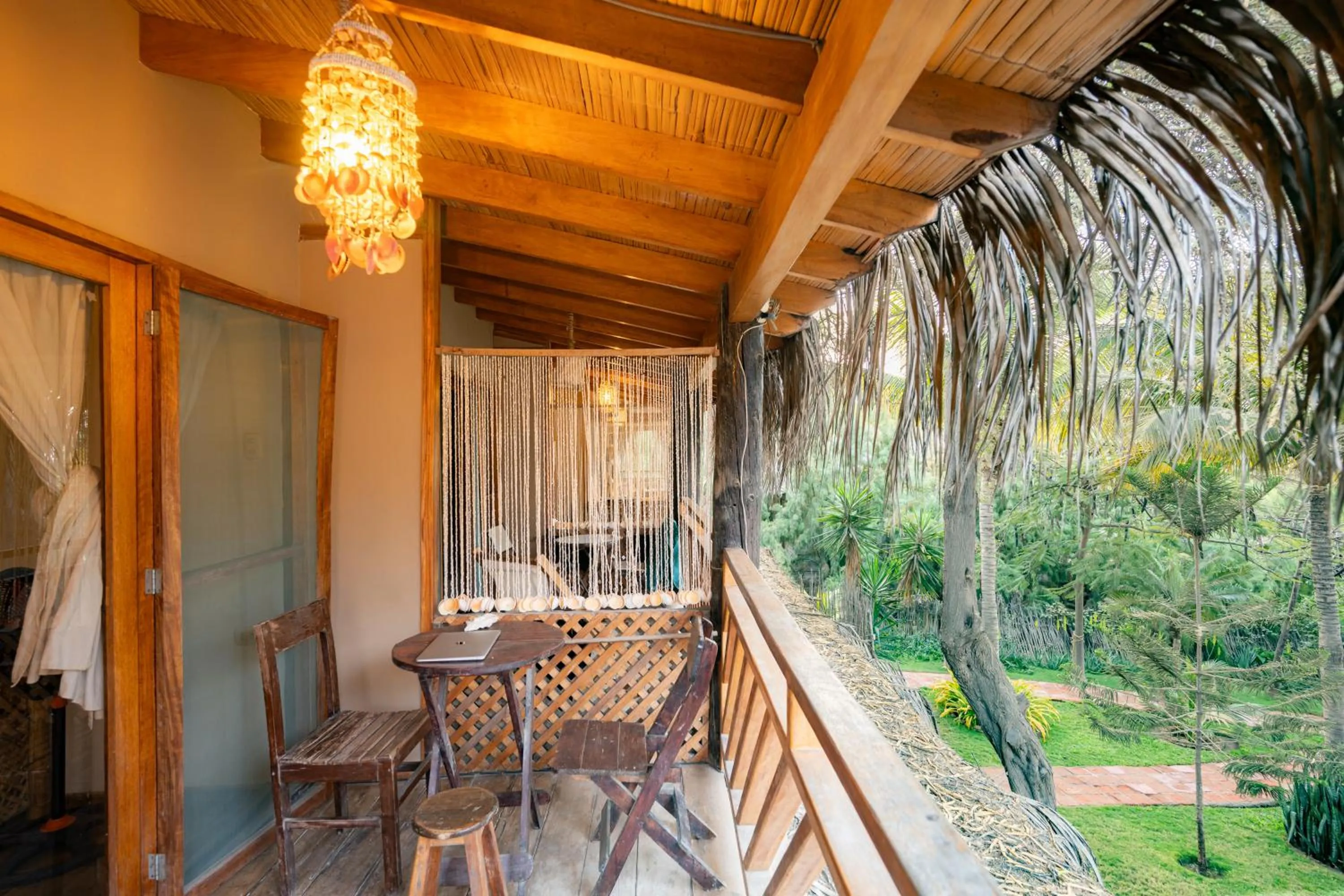 Patio in Hospedaje La Quebrada