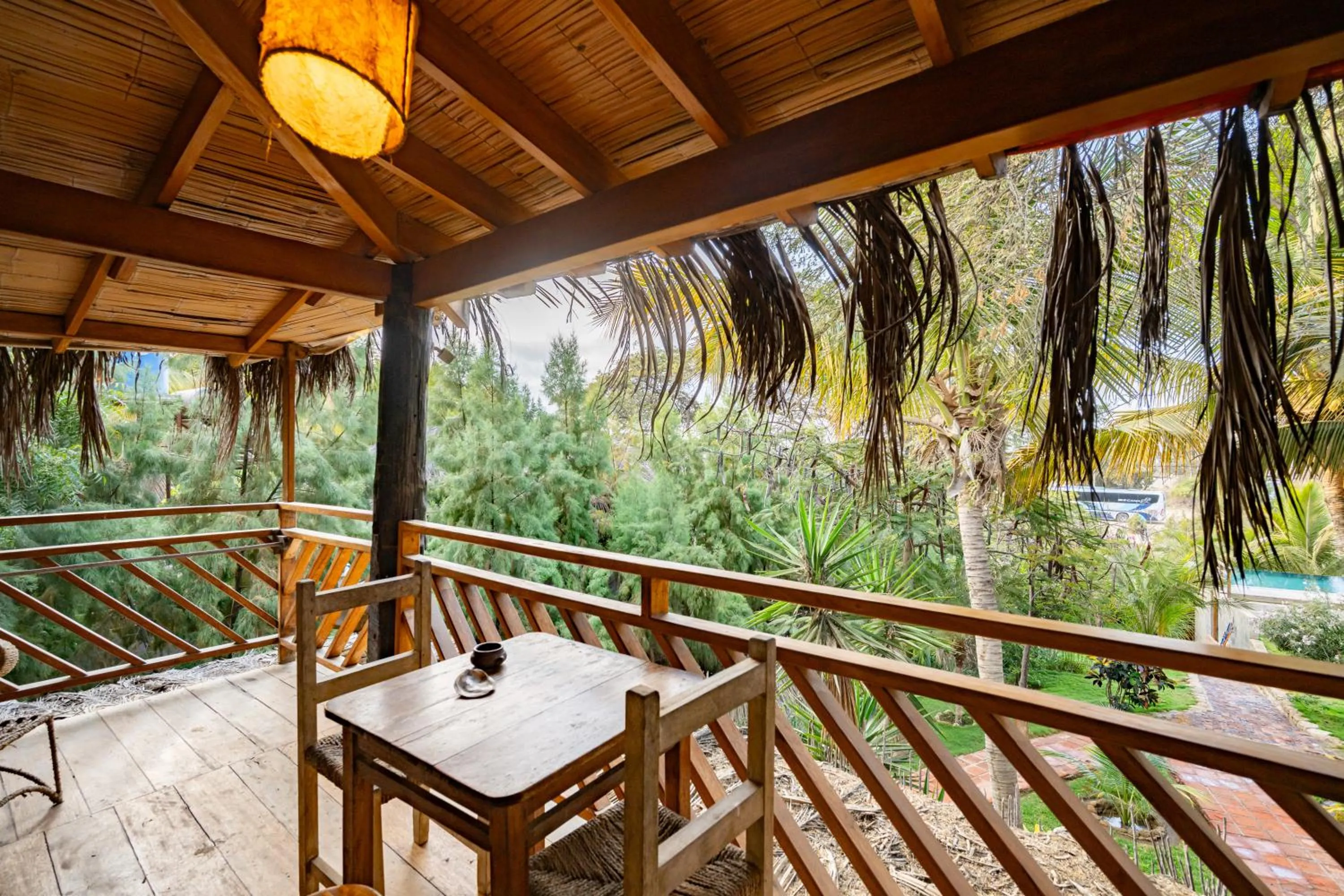 Patio in Hospedaje La Quebrada