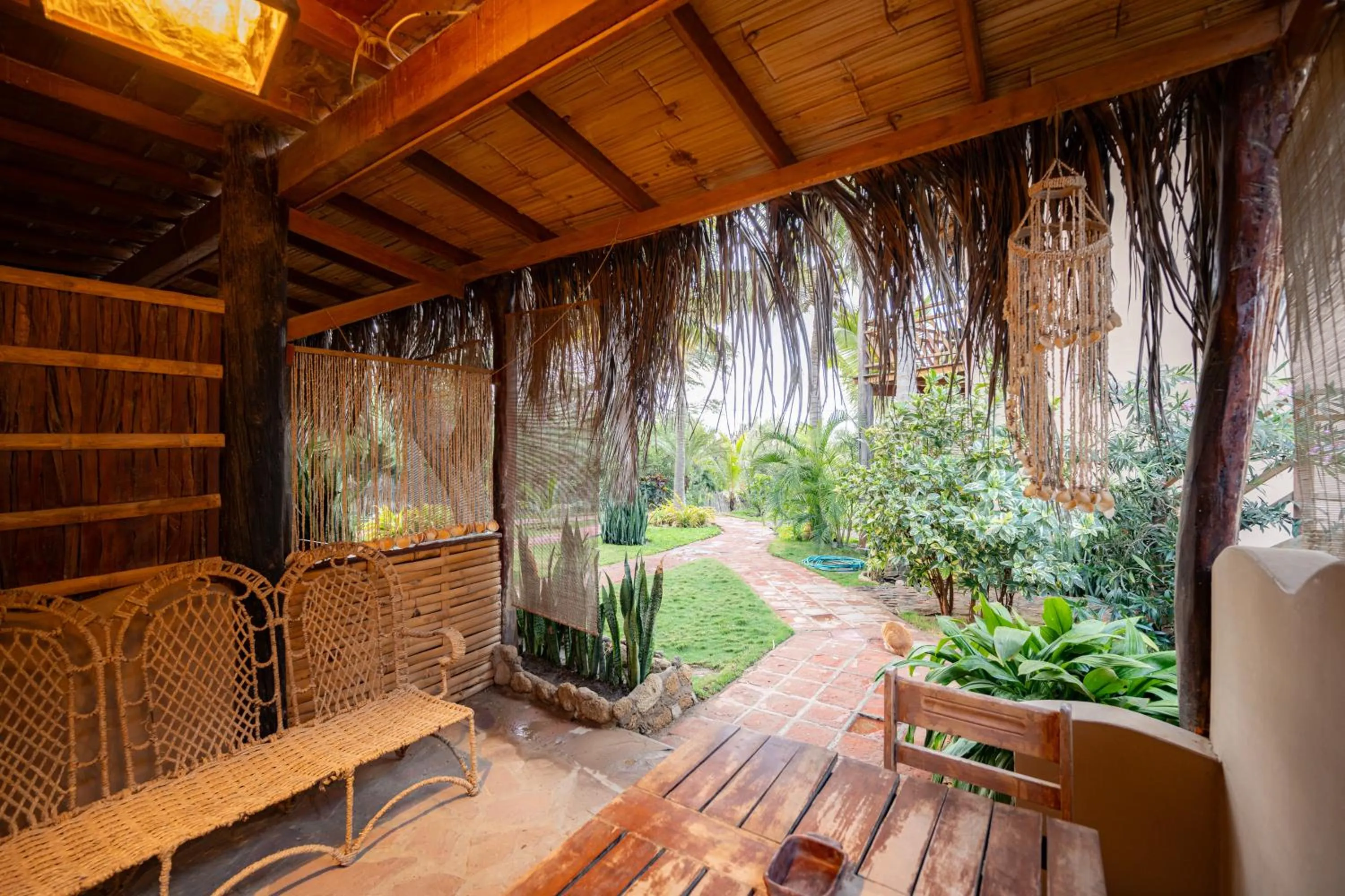 Garden in Hospedaje La Quebrada