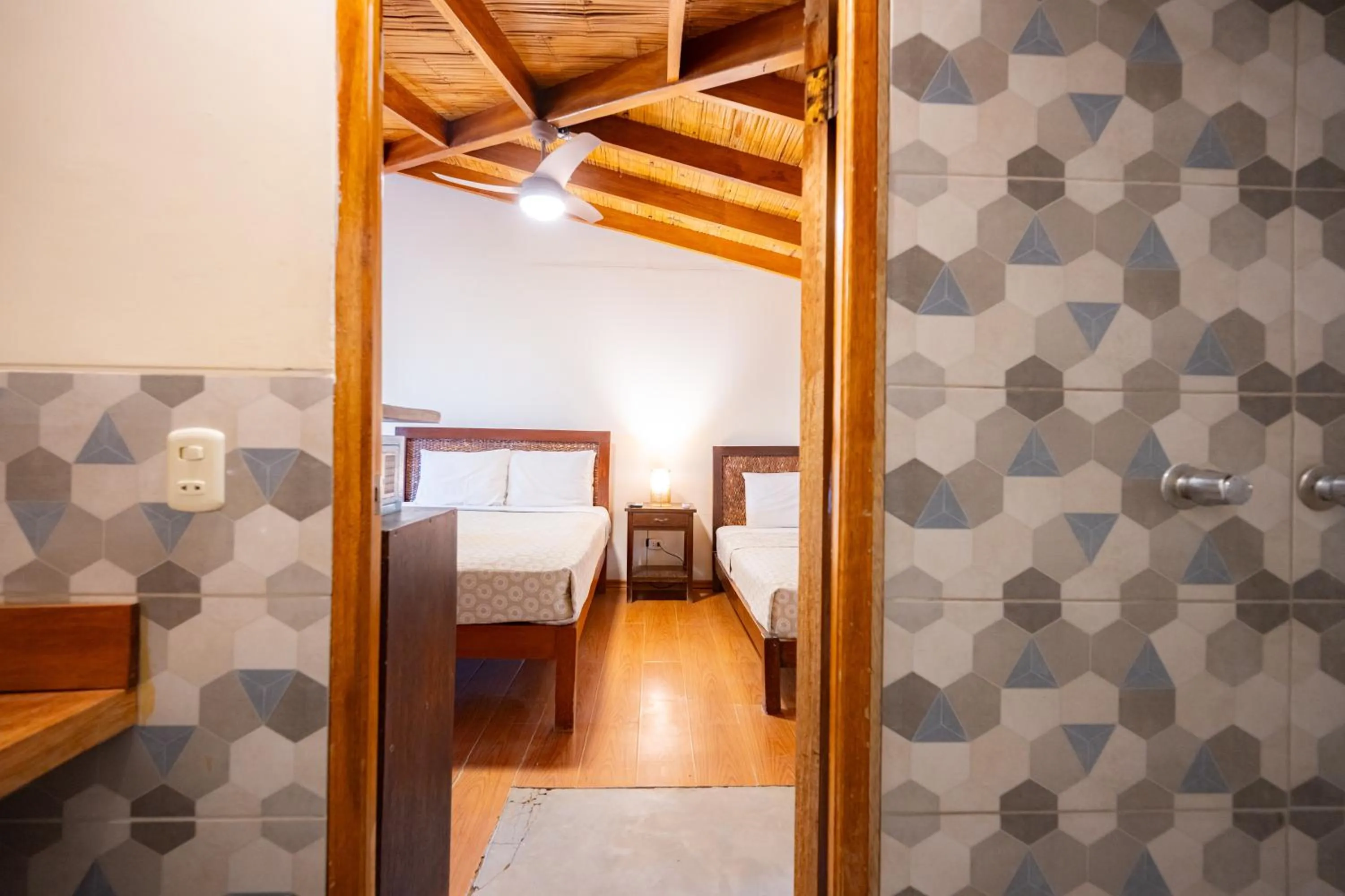 Bed in Hospedaje La Quebrada