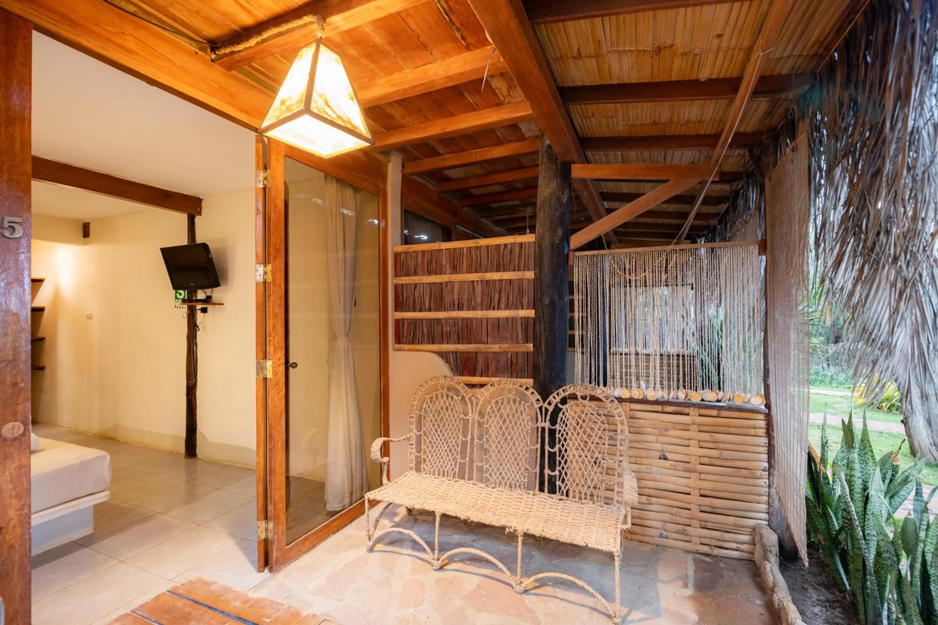 Patio in Hospedaje La Quebrada