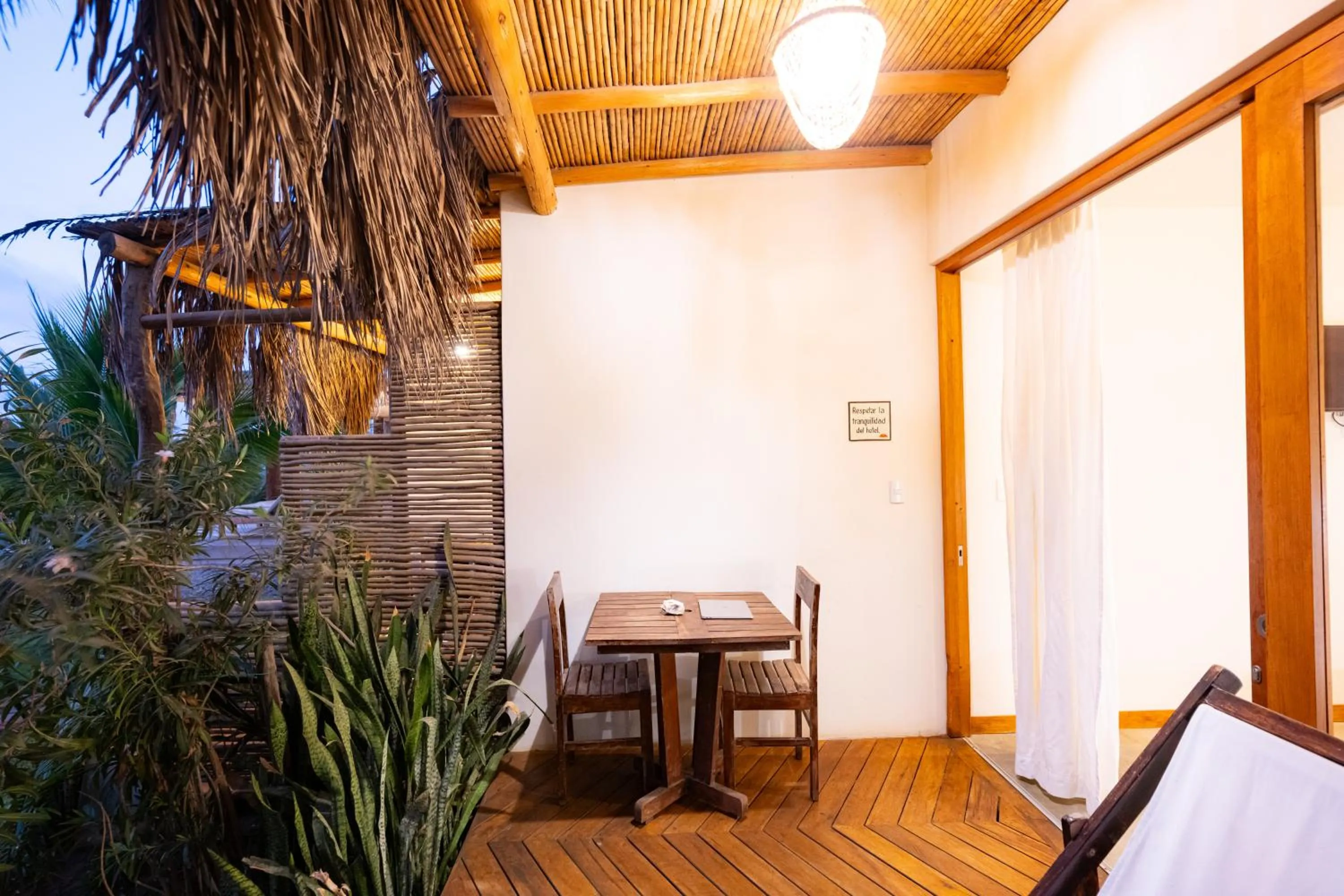 Patio in Hospedaje La Quebrada