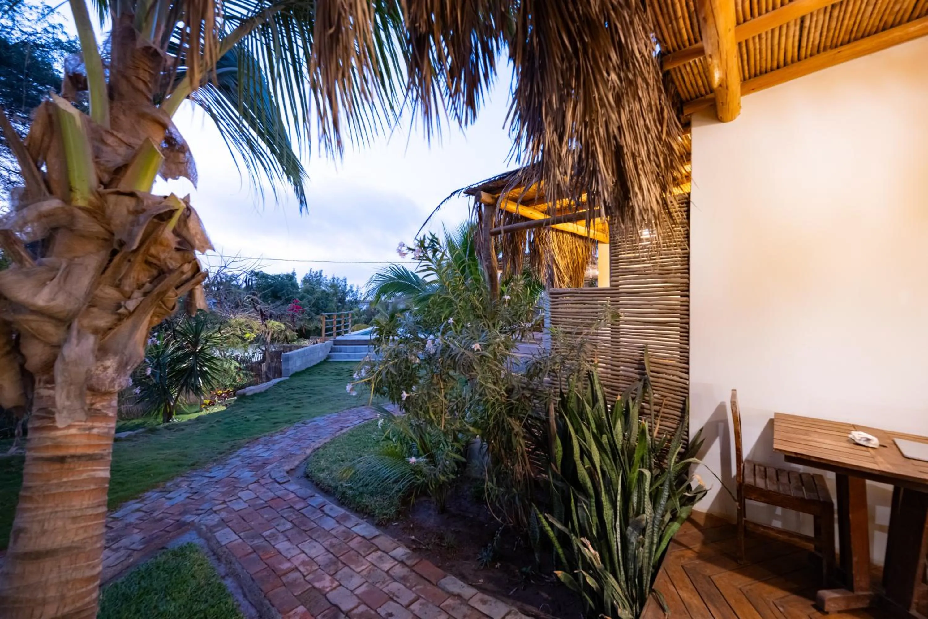 Garden in Hospedaje La Quebrada