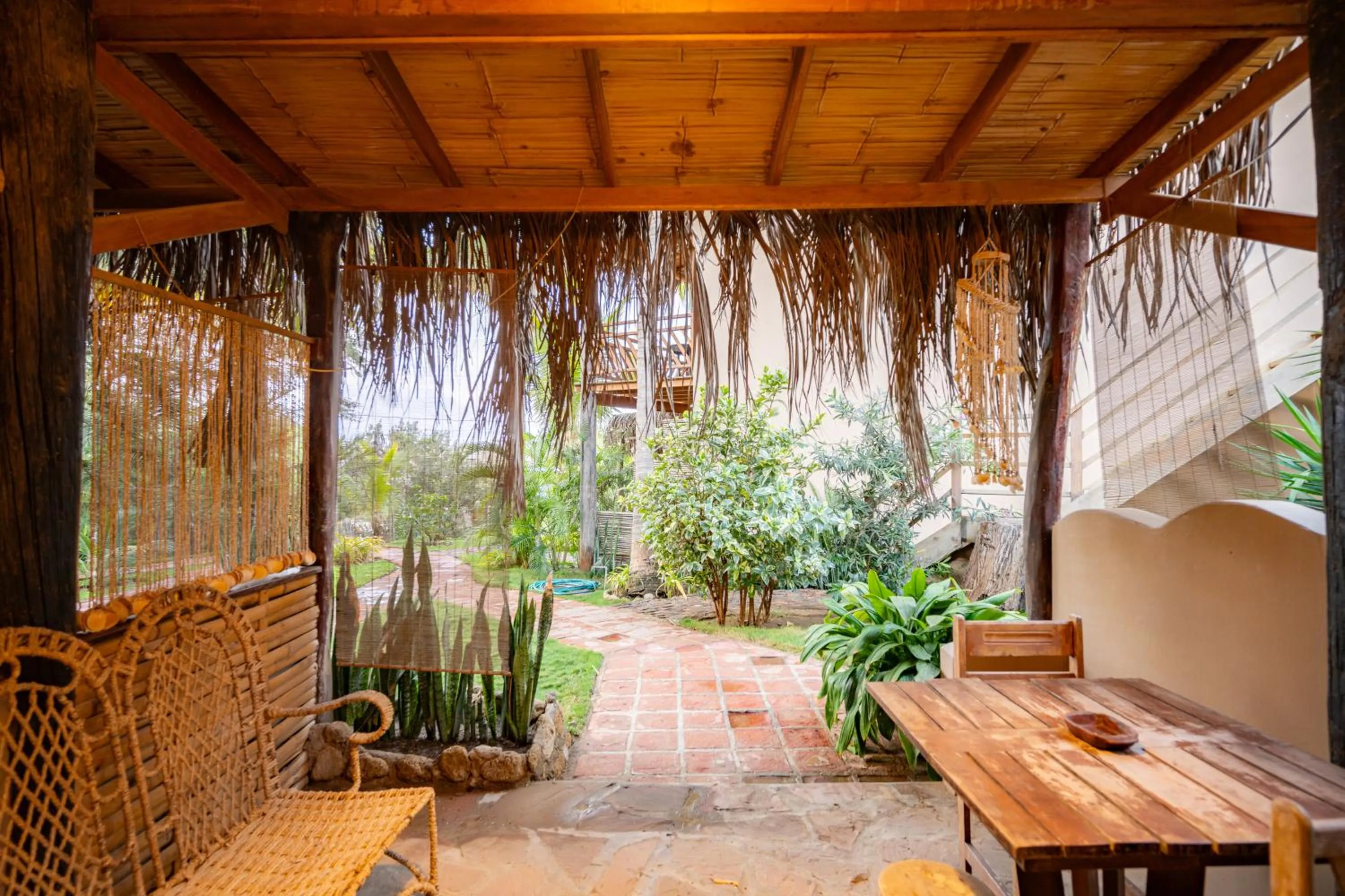 Patio in Hospedaje La Quebrada