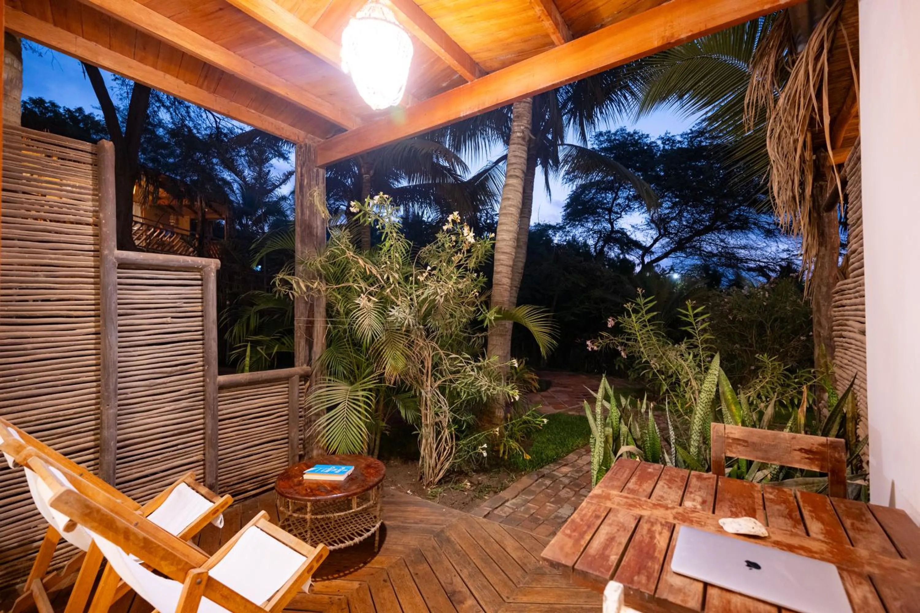 Patio in Hospedaje La Quebrada