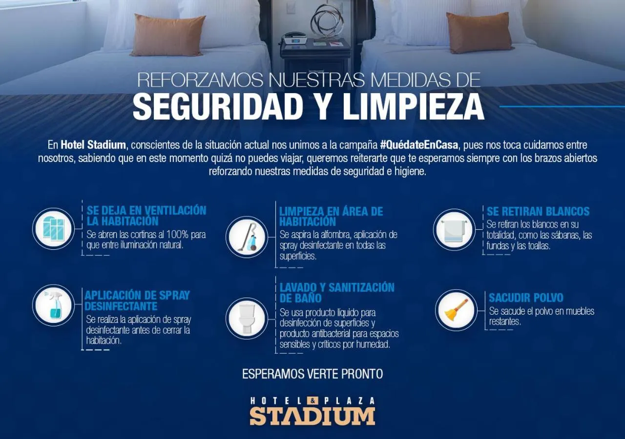 Logo/Certificate/Sign in Hotel Stadium Leon