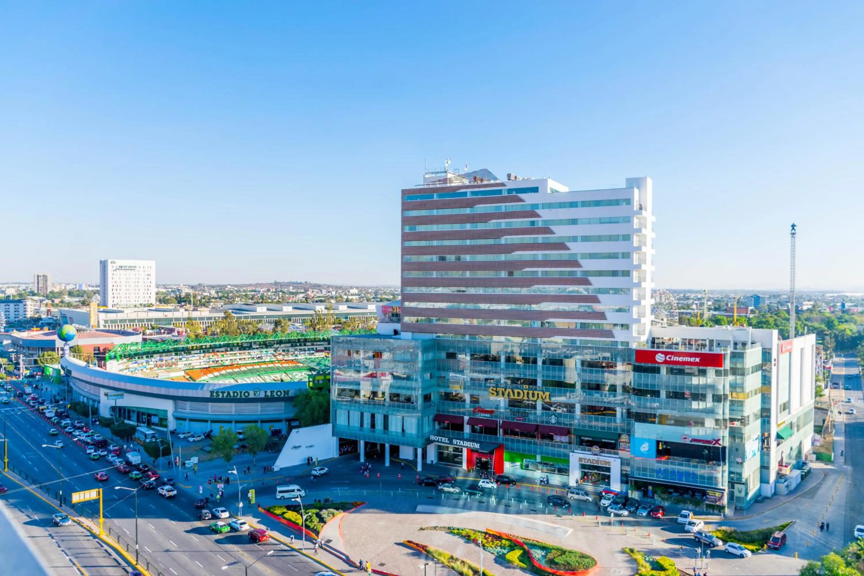 Facade/entrance in Hotel Stadium Leon