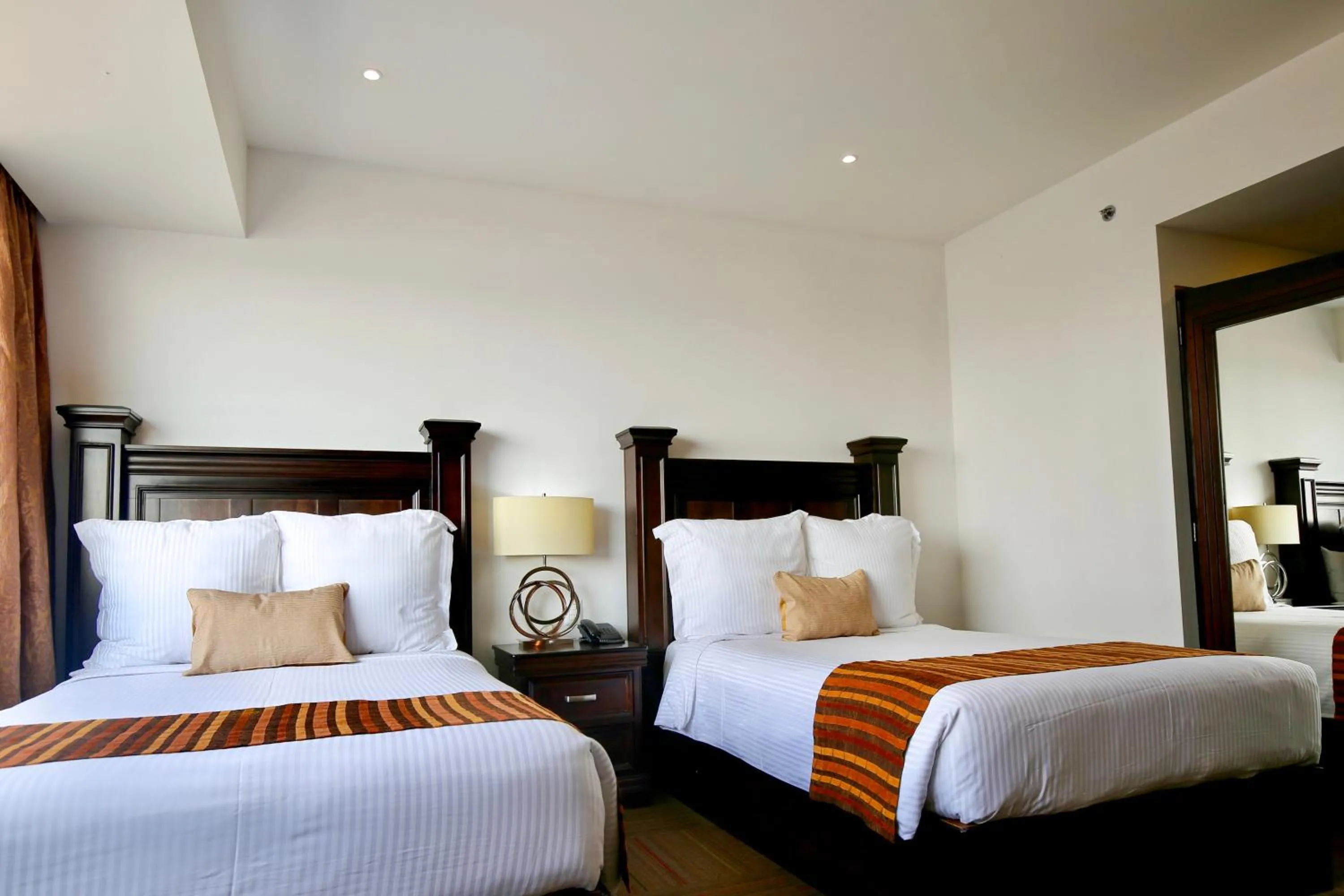 View (from property/room), Bed in Hotel Stadium Leon