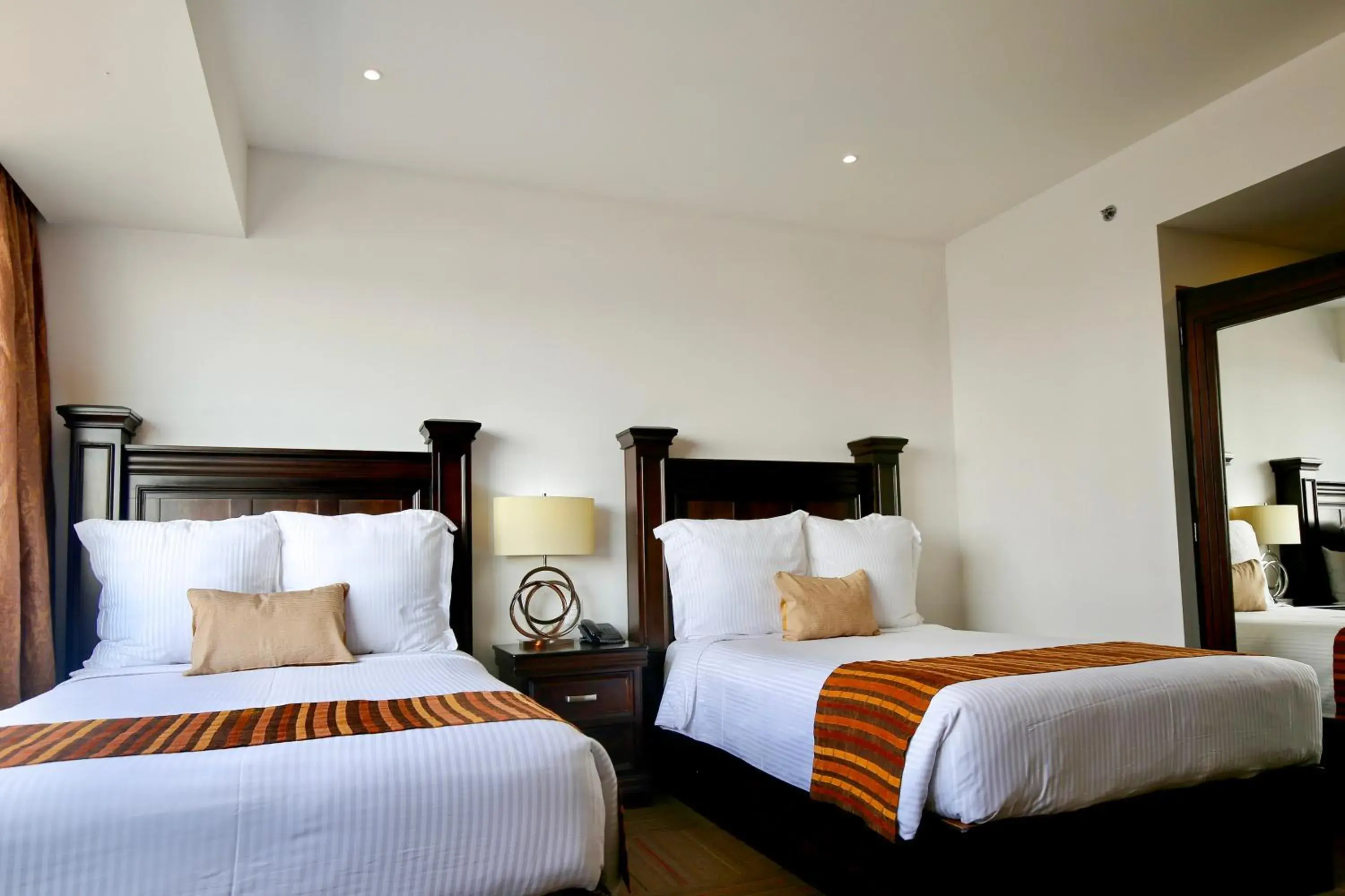 View (from property/room), Bed in Hotel Stadium Leon View (from property/room), Bed in Hotel Stadium Leon