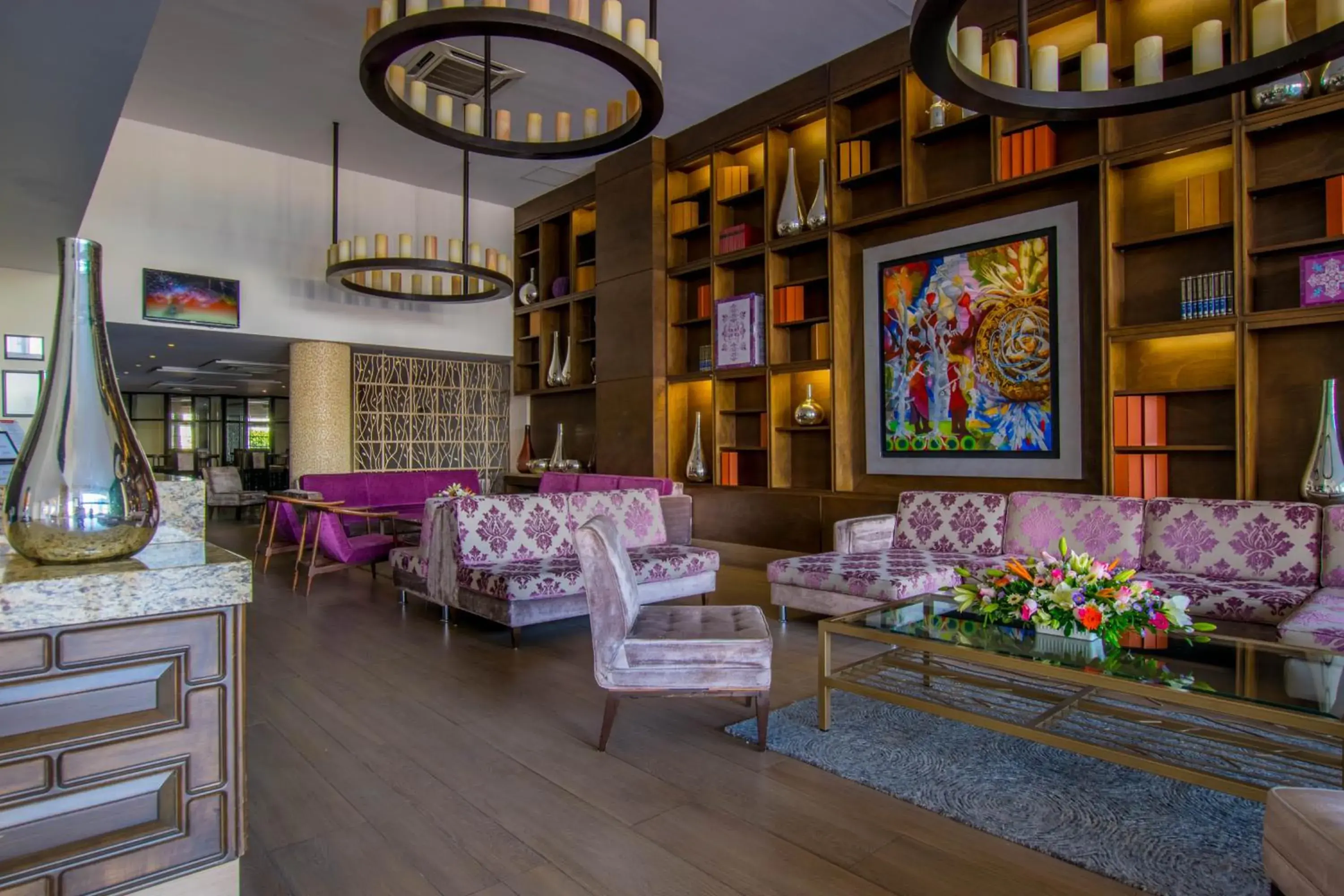 Lobby or reception in Hotel Stadium Leon Lobby or reception in Hotel Stadium Leon