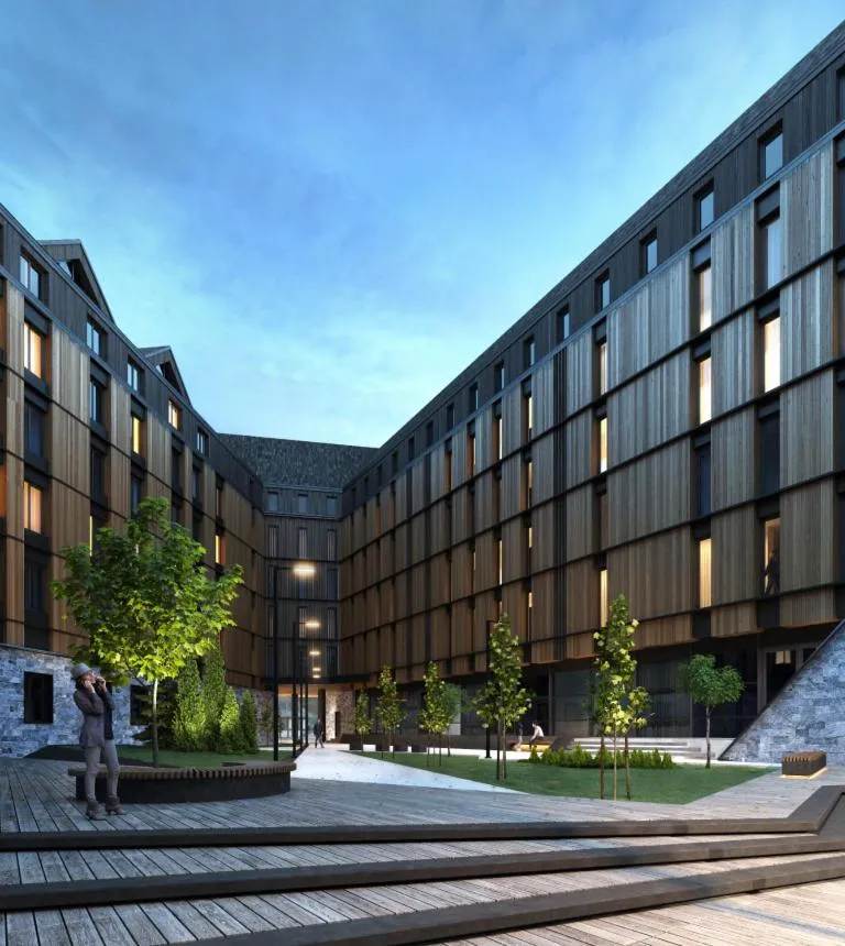 Property building in Aparthotel Woodside by Anaya