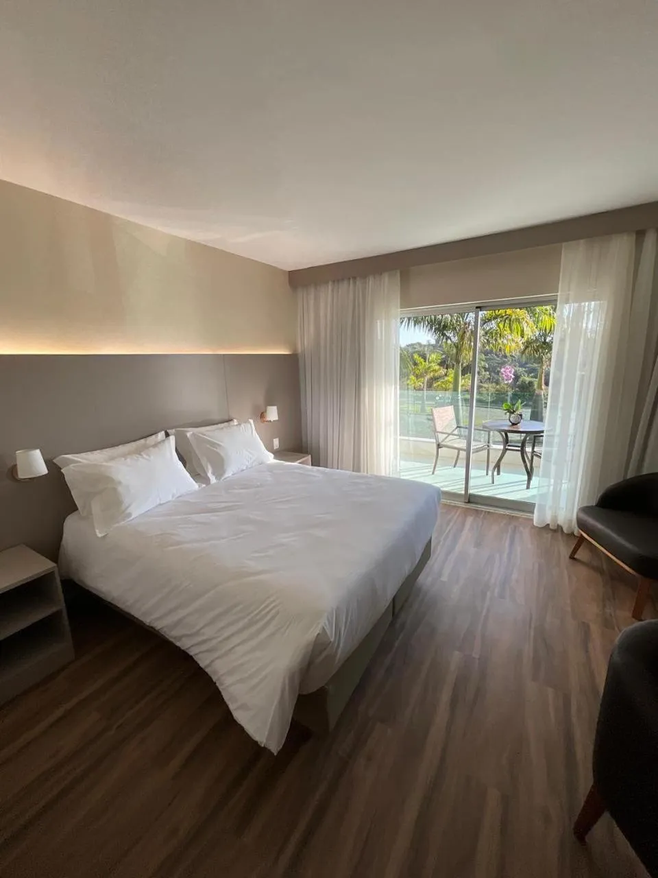 Bed in Hotel Mirante São Brás