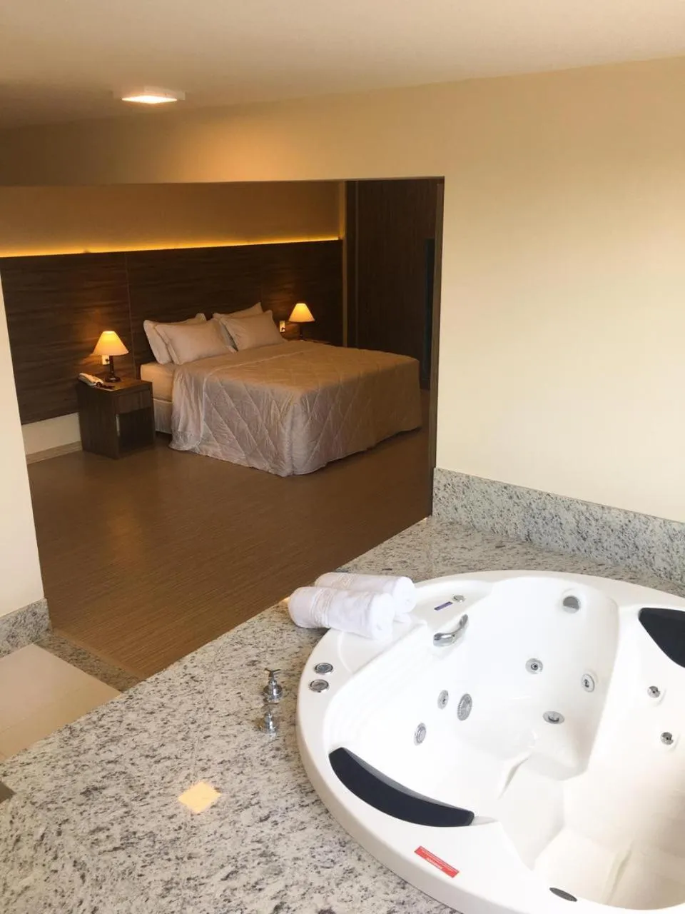 Bed in Hotel Mirante São Brás