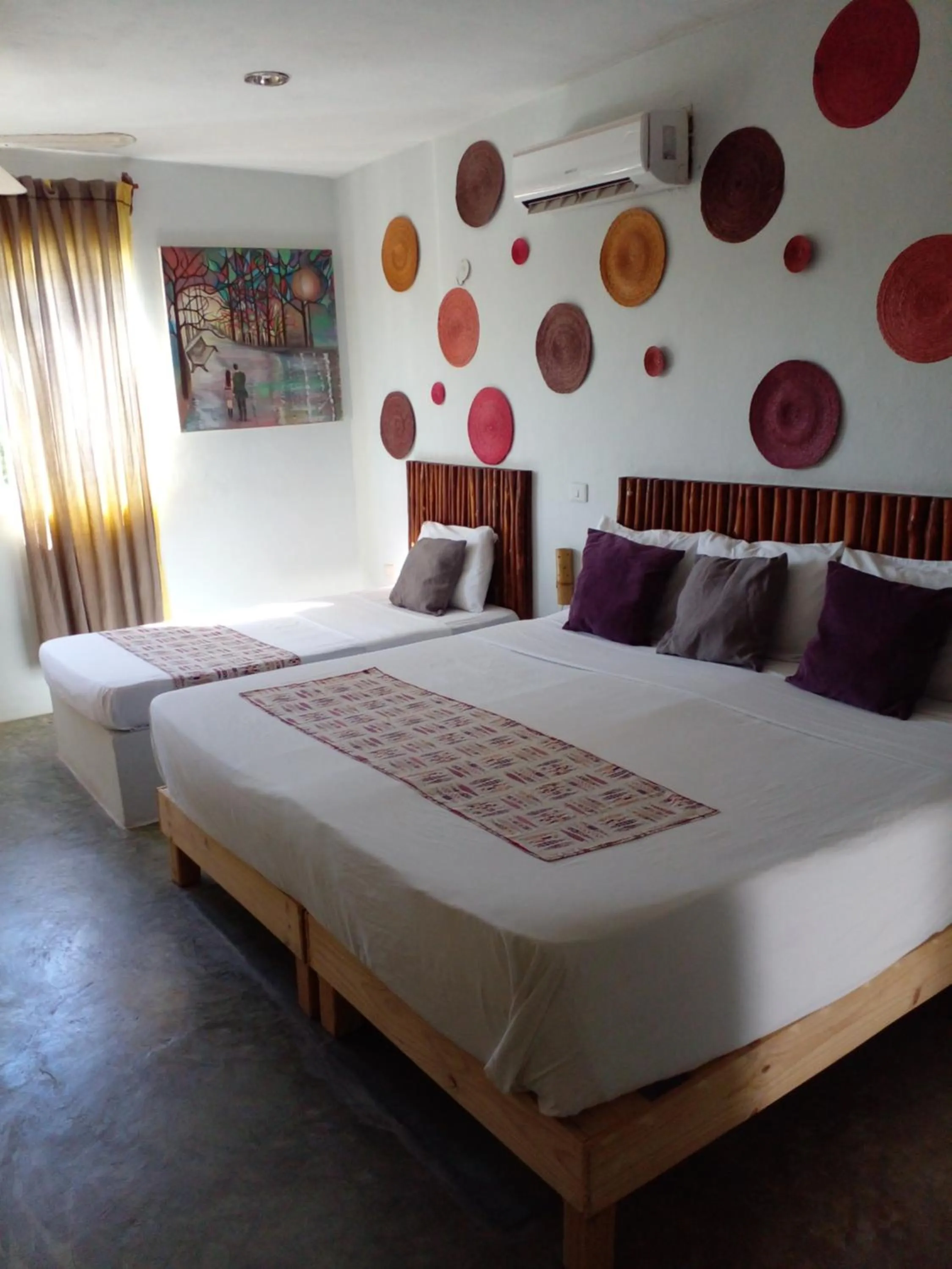 Bed in Hotel Jardin Mahahual