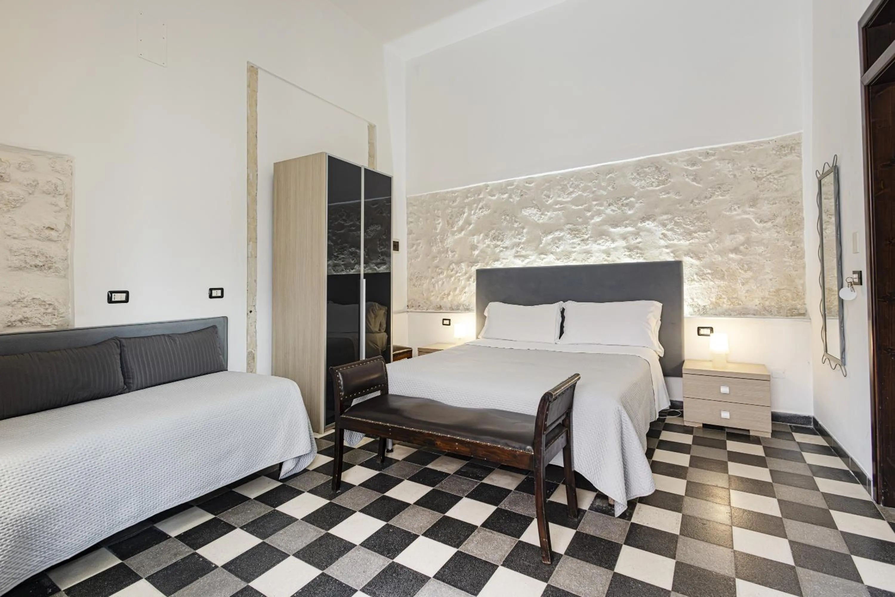 Bed in Lakkios charming suites and rooms