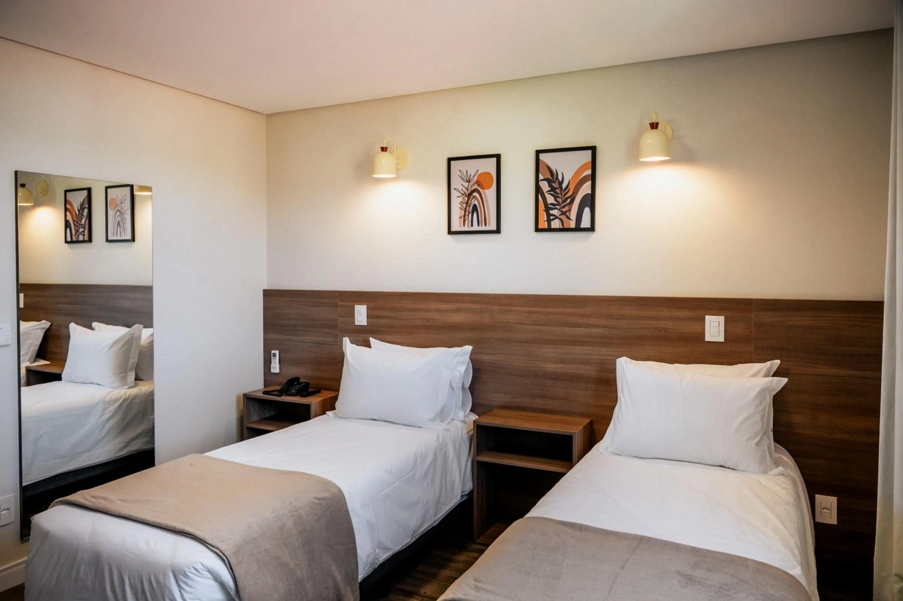 Bed in Pousada Augusta Canela