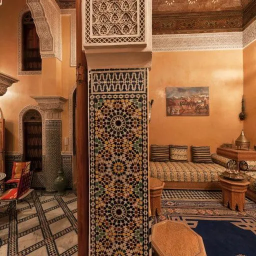 Living room in Riad Layalina Fes