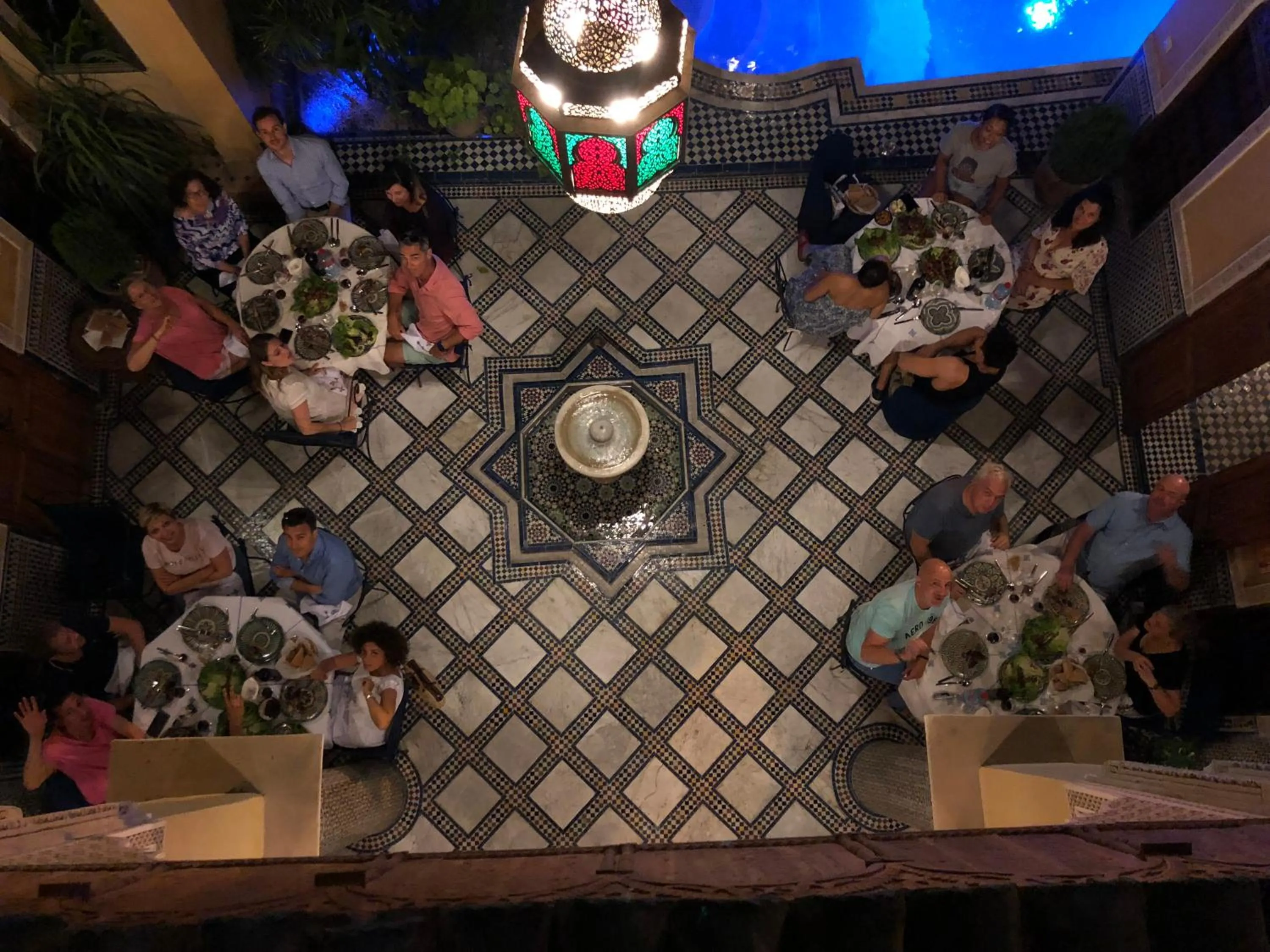 group of guests in Riad Layalina Fes