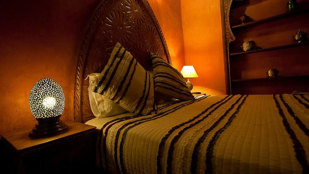 Bed in Riad Layalina Fes