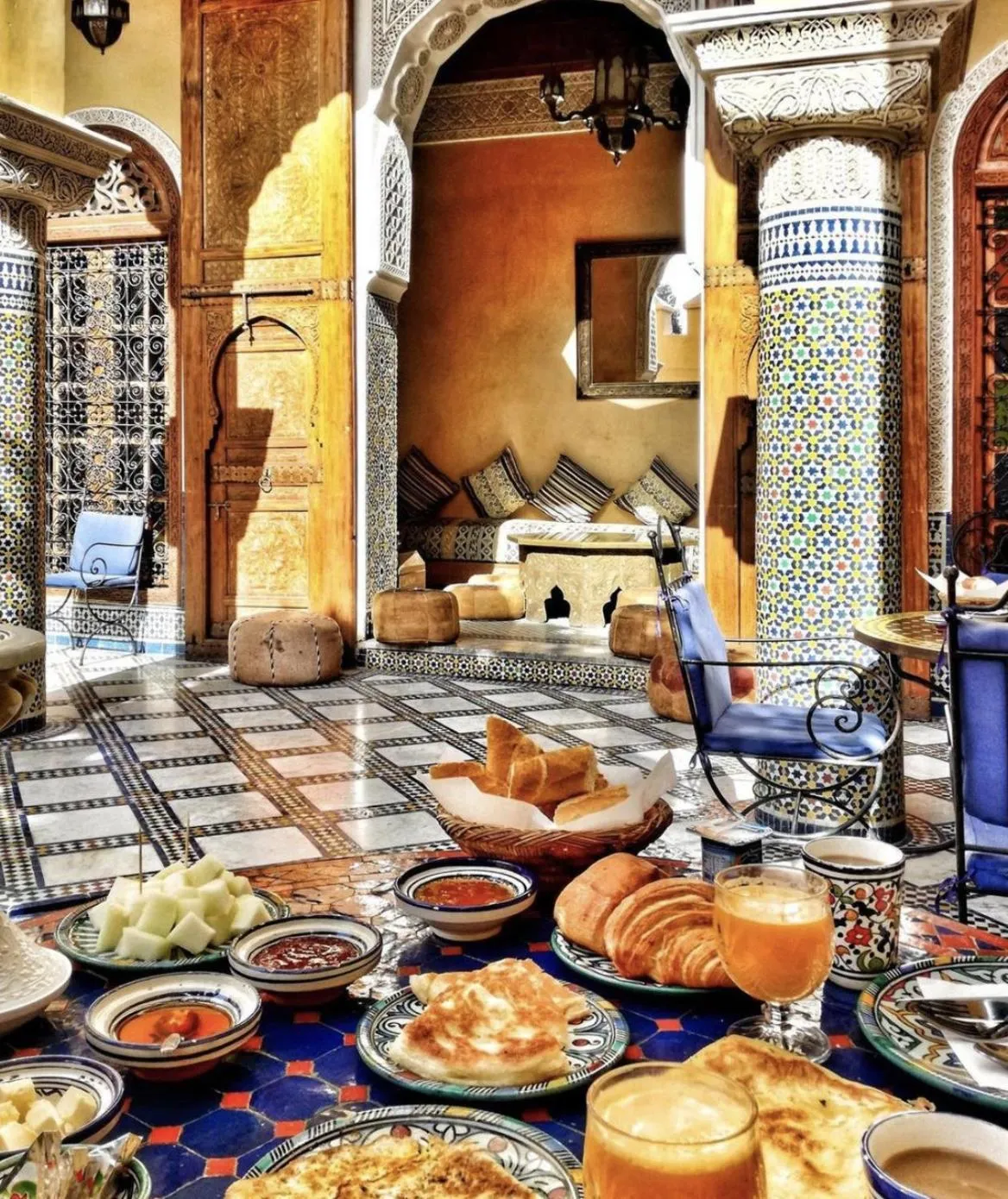 Breakfast in Riad Layalina Fes