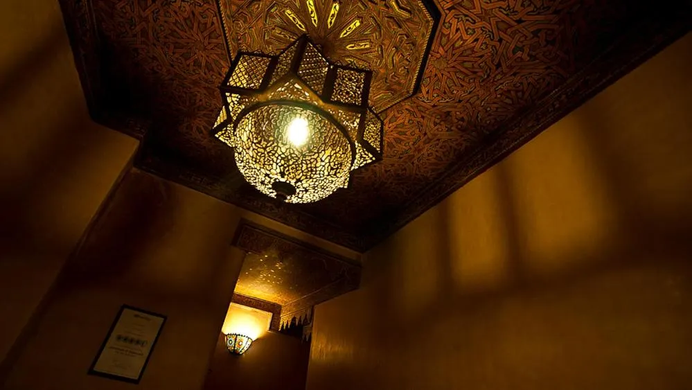 Decorative detail in Riad Layalina Fes