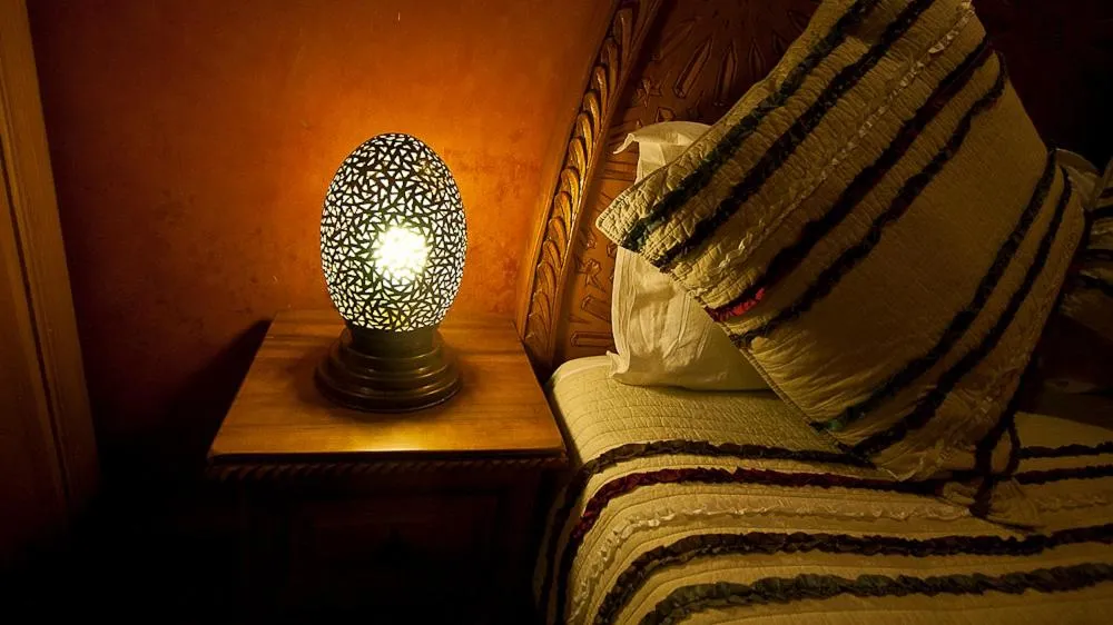 Bed in Riad Layalina Fes