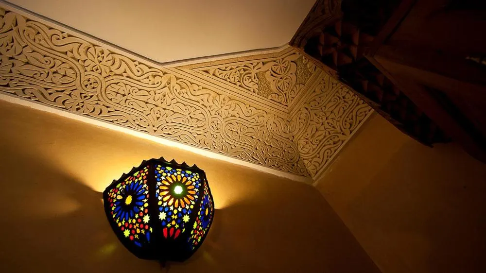Decorative detail in Riad Layalina Fes
