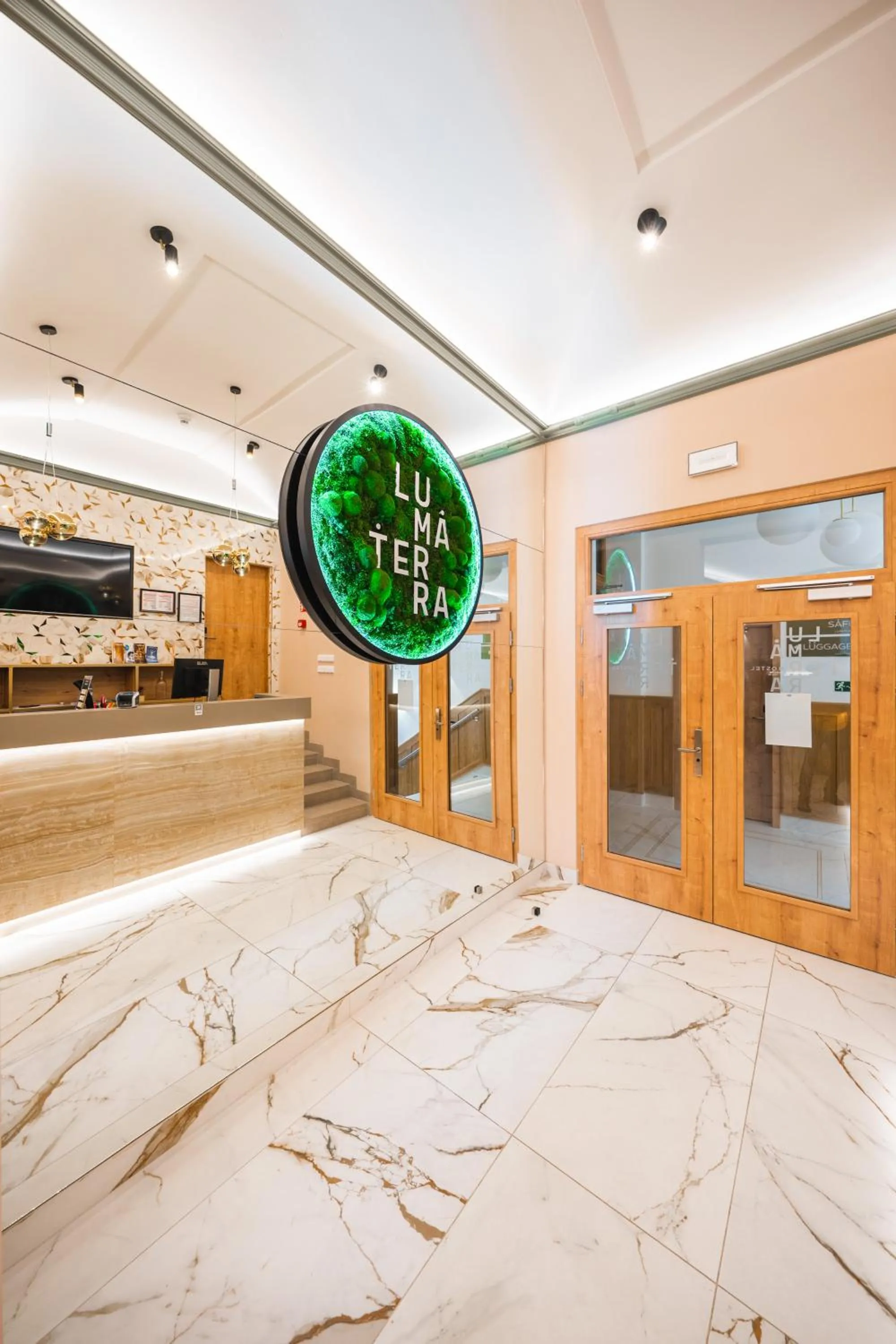 Lobby or reception in Luma Terra Prague Hostel