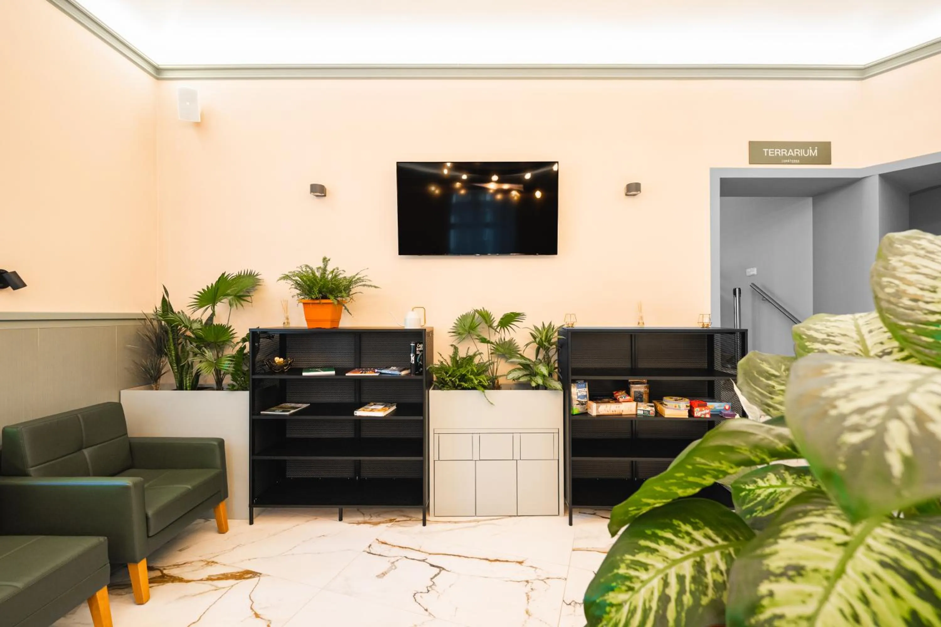 Lobby or reception in Luma Terra Prague Hostel