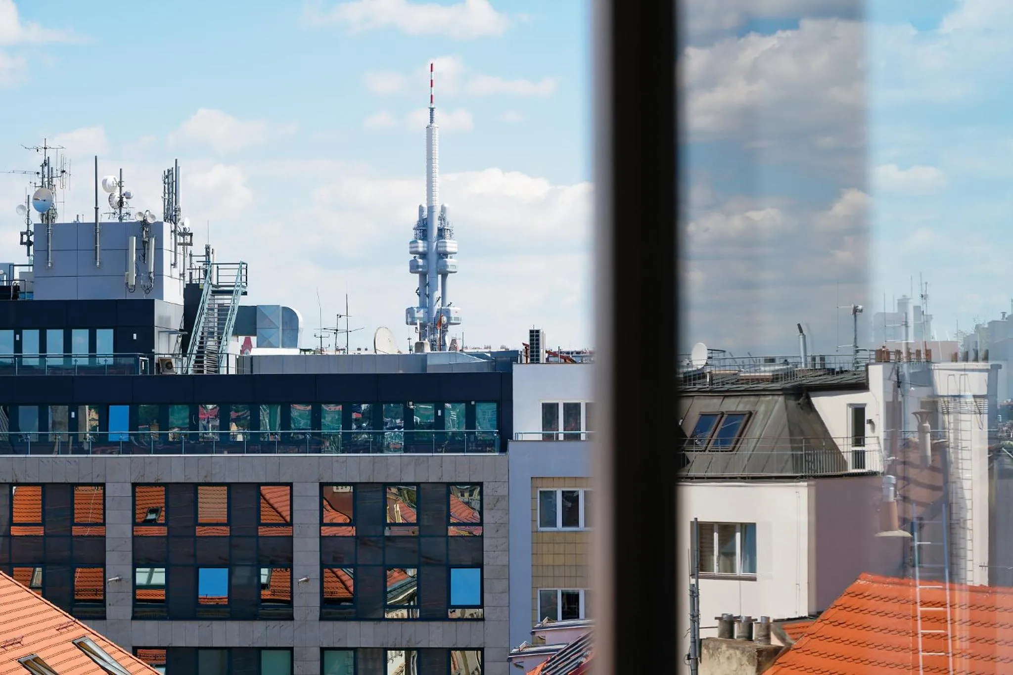 Street view in Luma Terra Prague Hostel